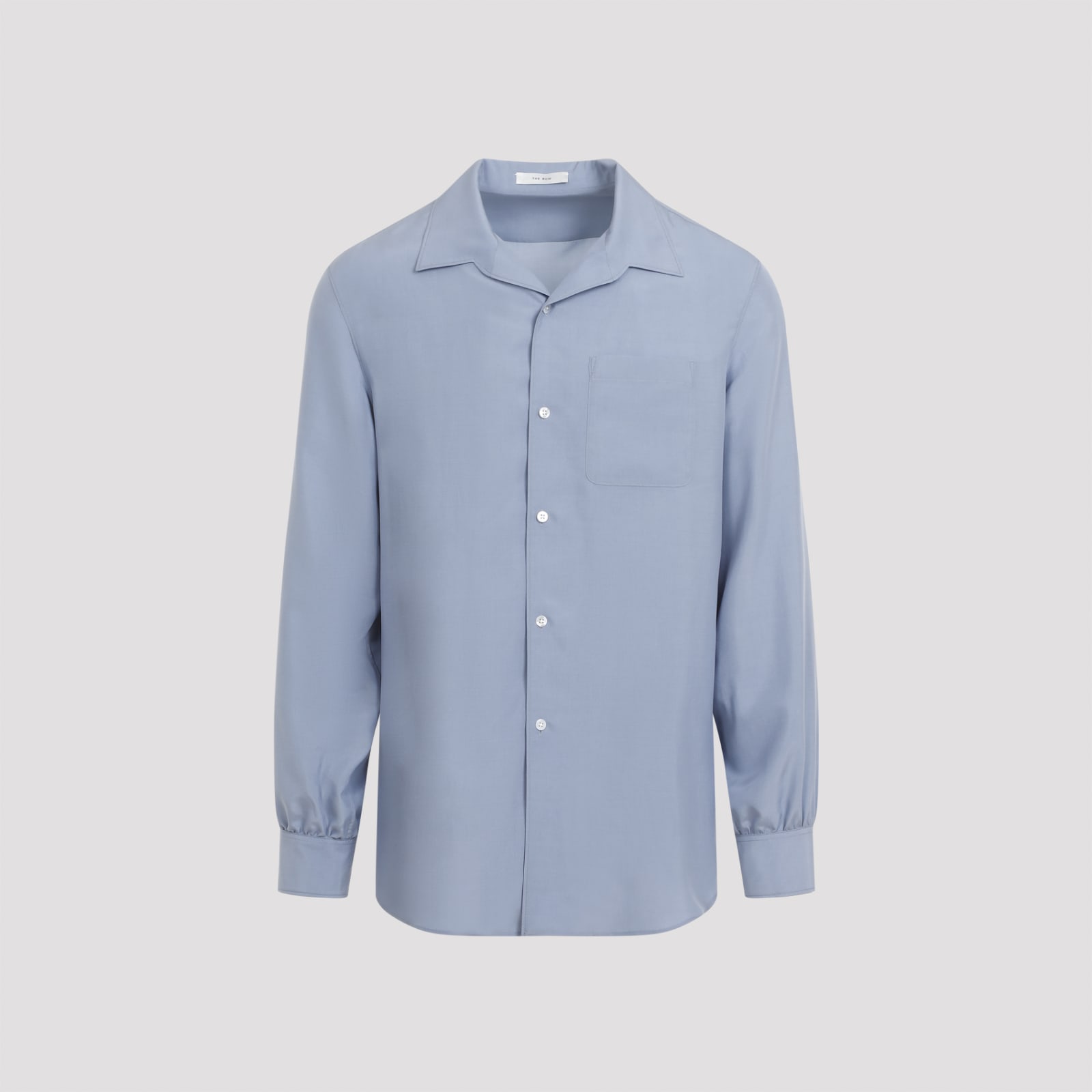 Shop The Row Kiton Shirt In Lhs Light Slate