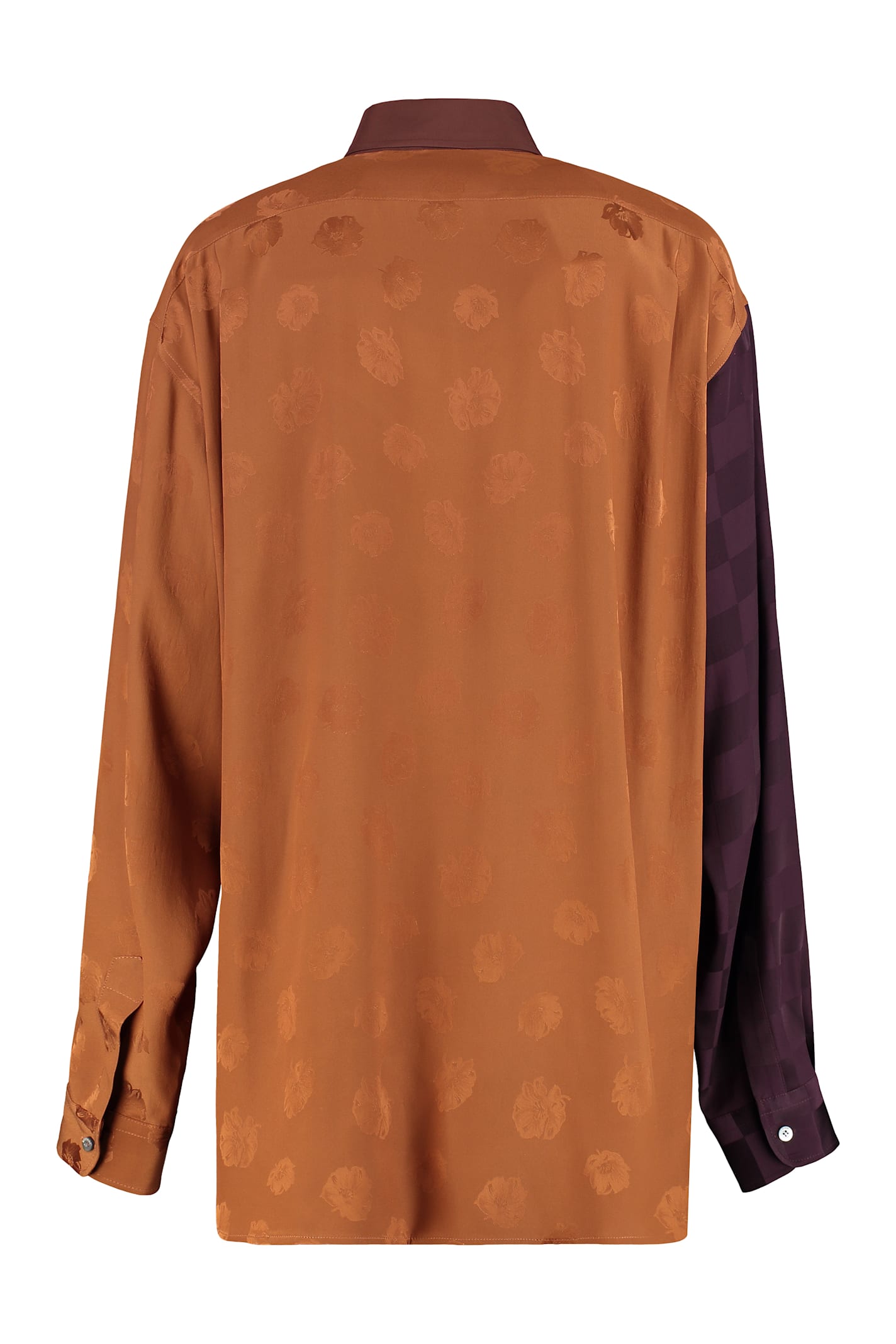 Moschino Silk Blend Shirt In Multi