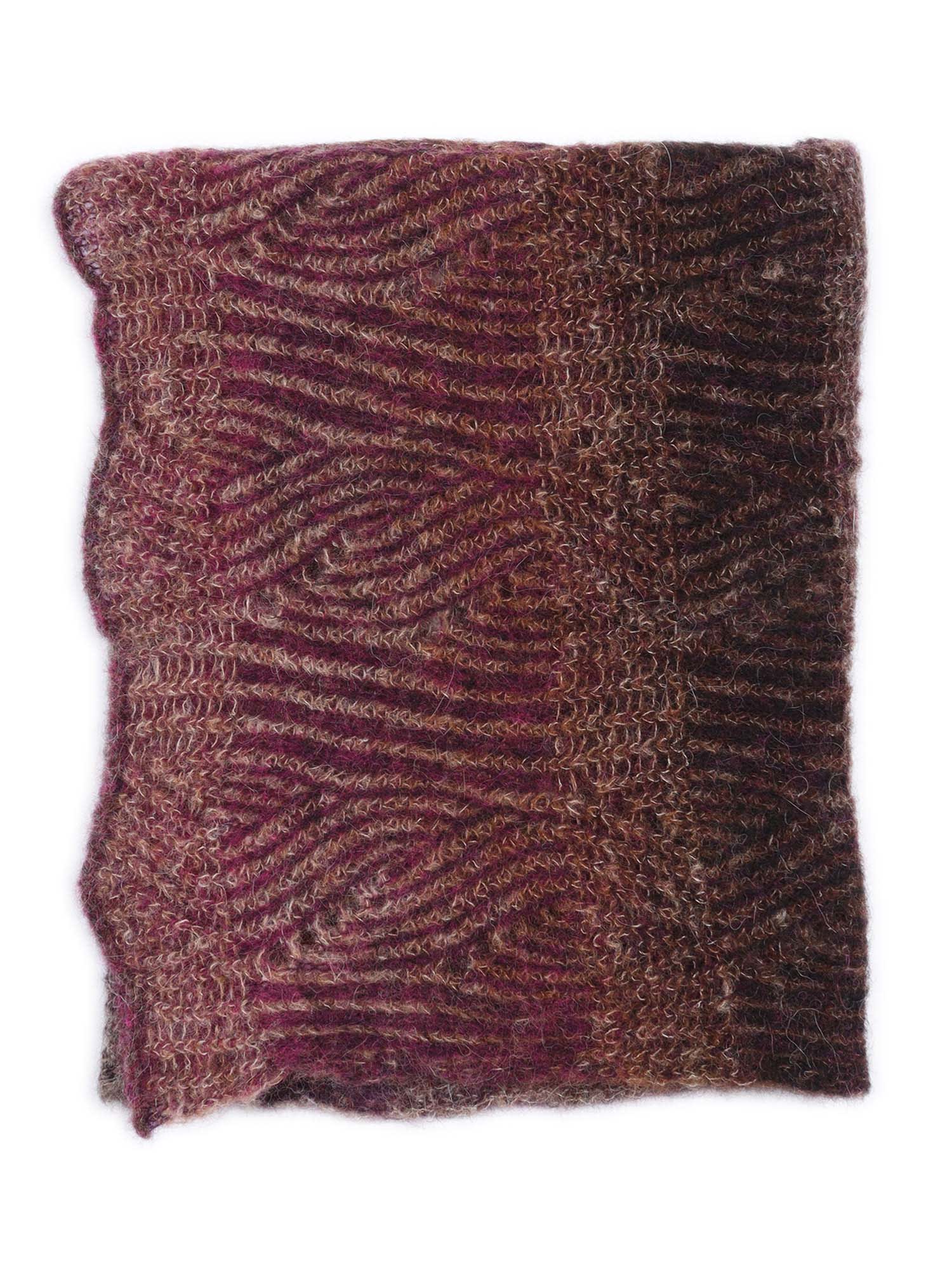 Kangra Cashmere Scarf With Faded Effect In Brown