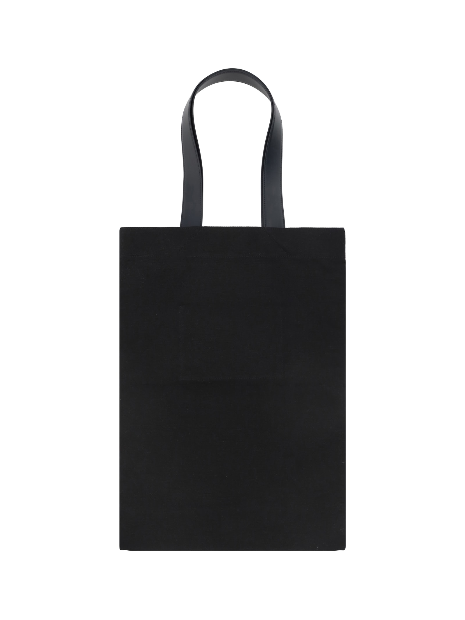 Shop Jil Sander Tote Shoulder Bag In Nero