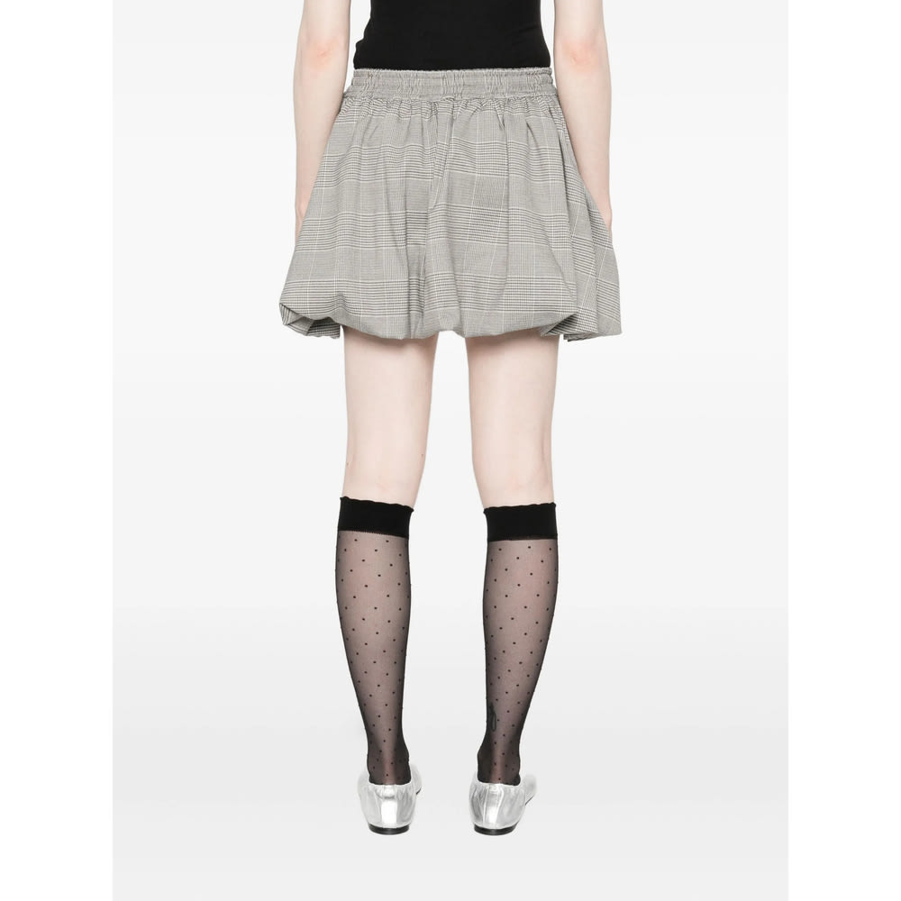 Vivetta Balloon-hem Mini Skirt In Gray
