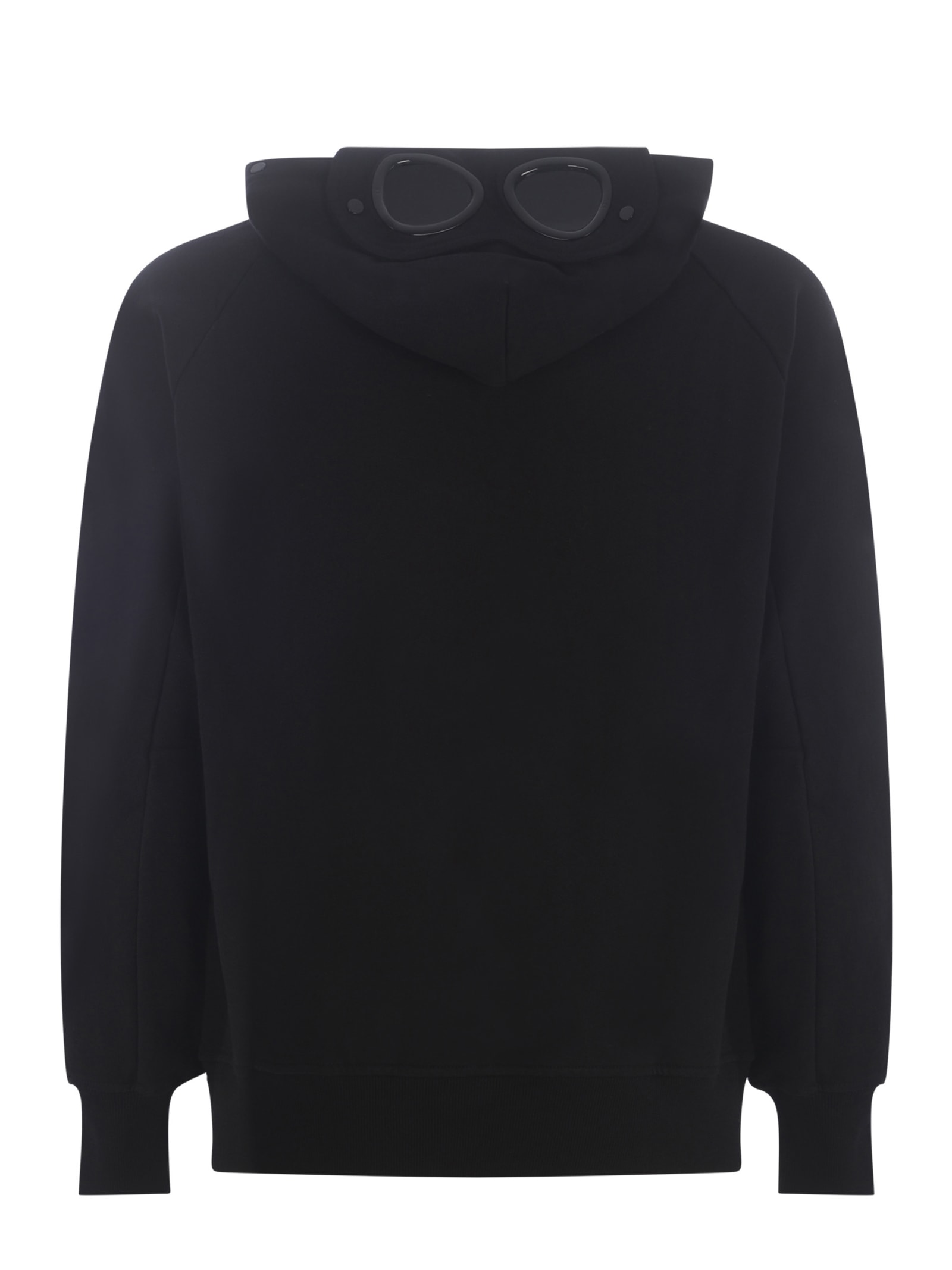 Shop C.p. Company Hoodie  In Cotton In Black