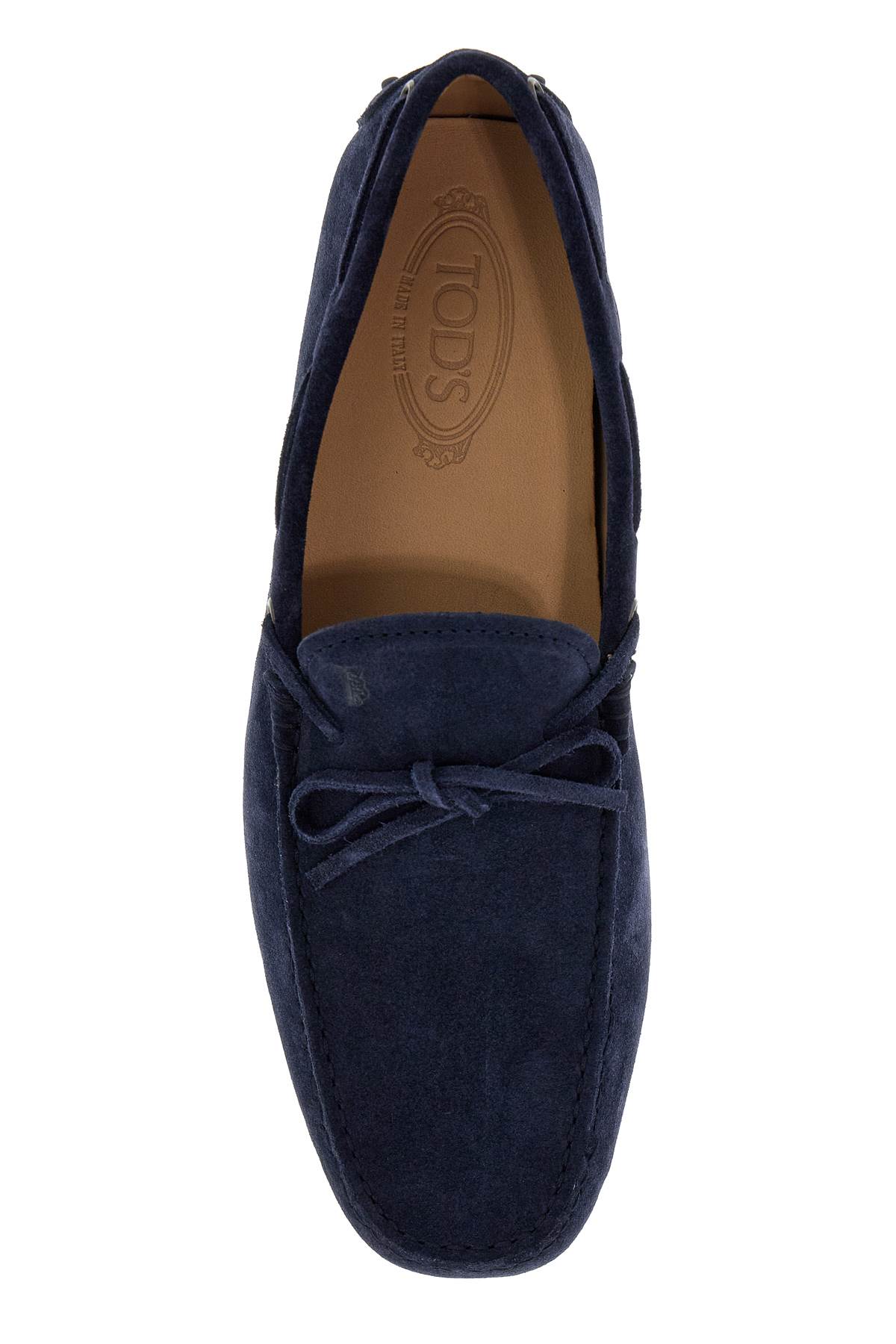 Shop Tod's Gommino Loafers With Laces In Galassia (blue)