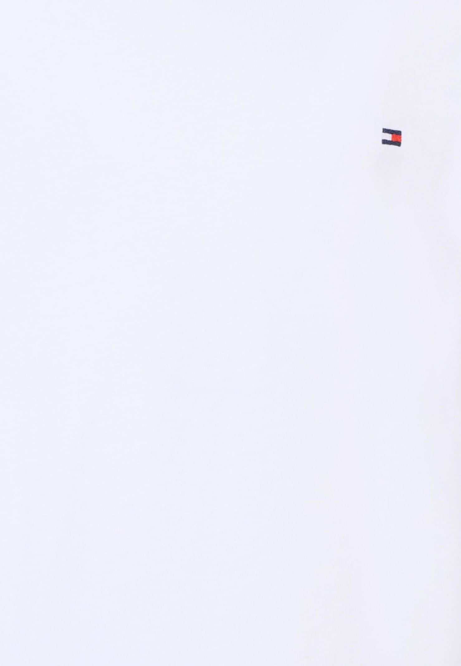 Tommy Hilfiger White T-shirt For Kids With Iconic Flag In Multi