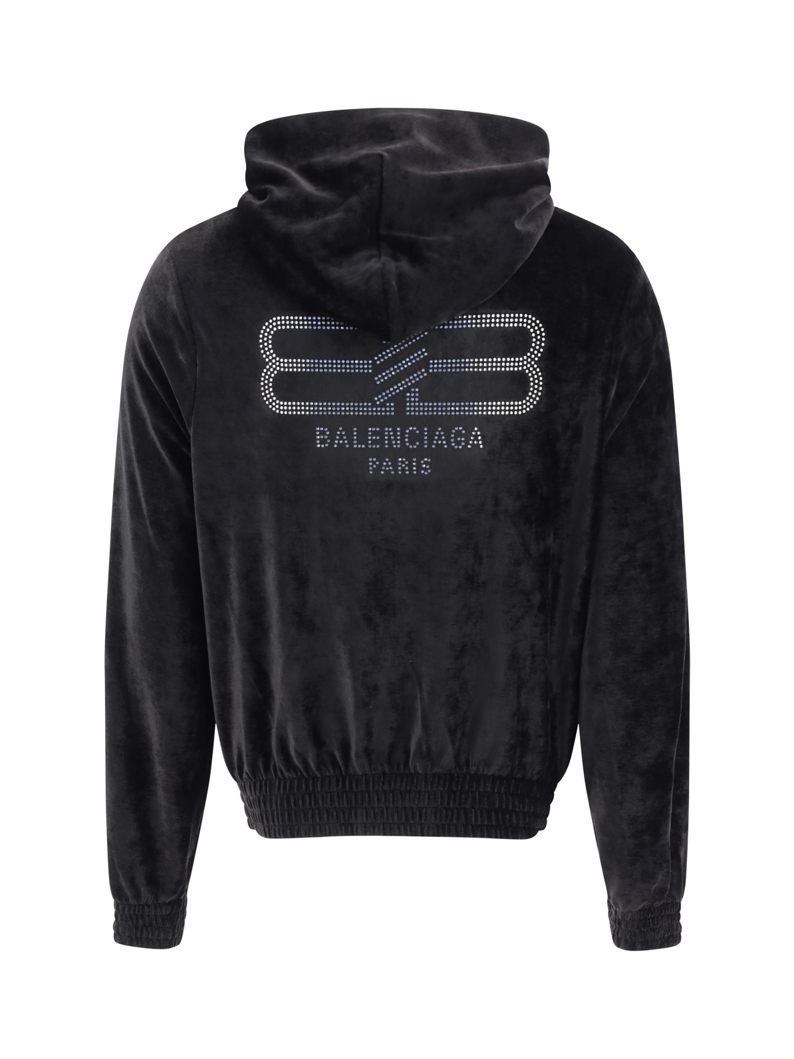 Shop Balenciaga Hoodie In Black