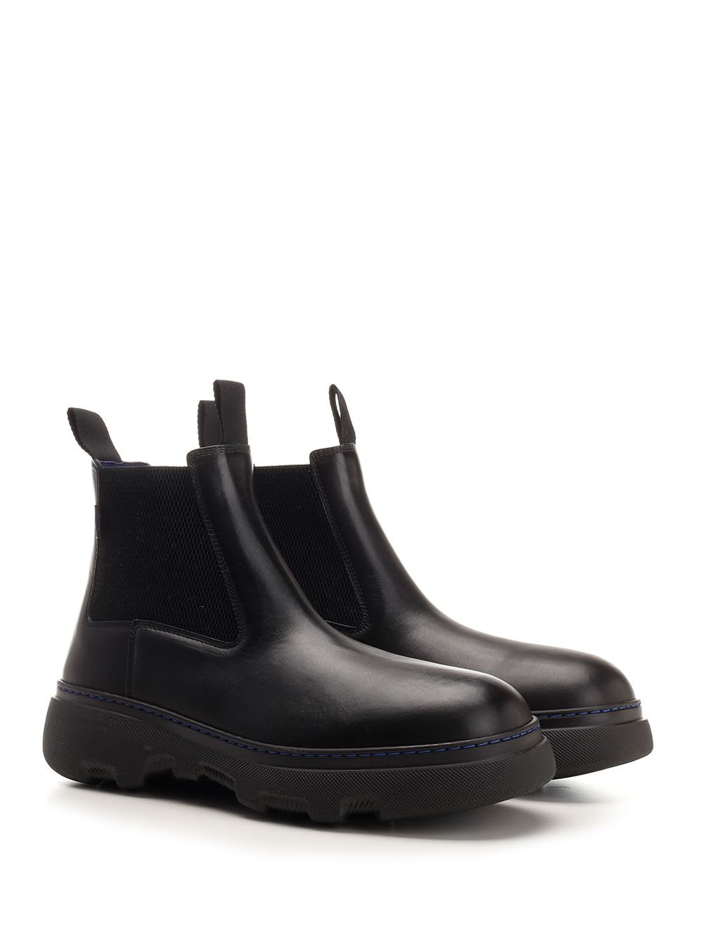 Shop Burberry Chelsea Creeper Ankle Boots In Black