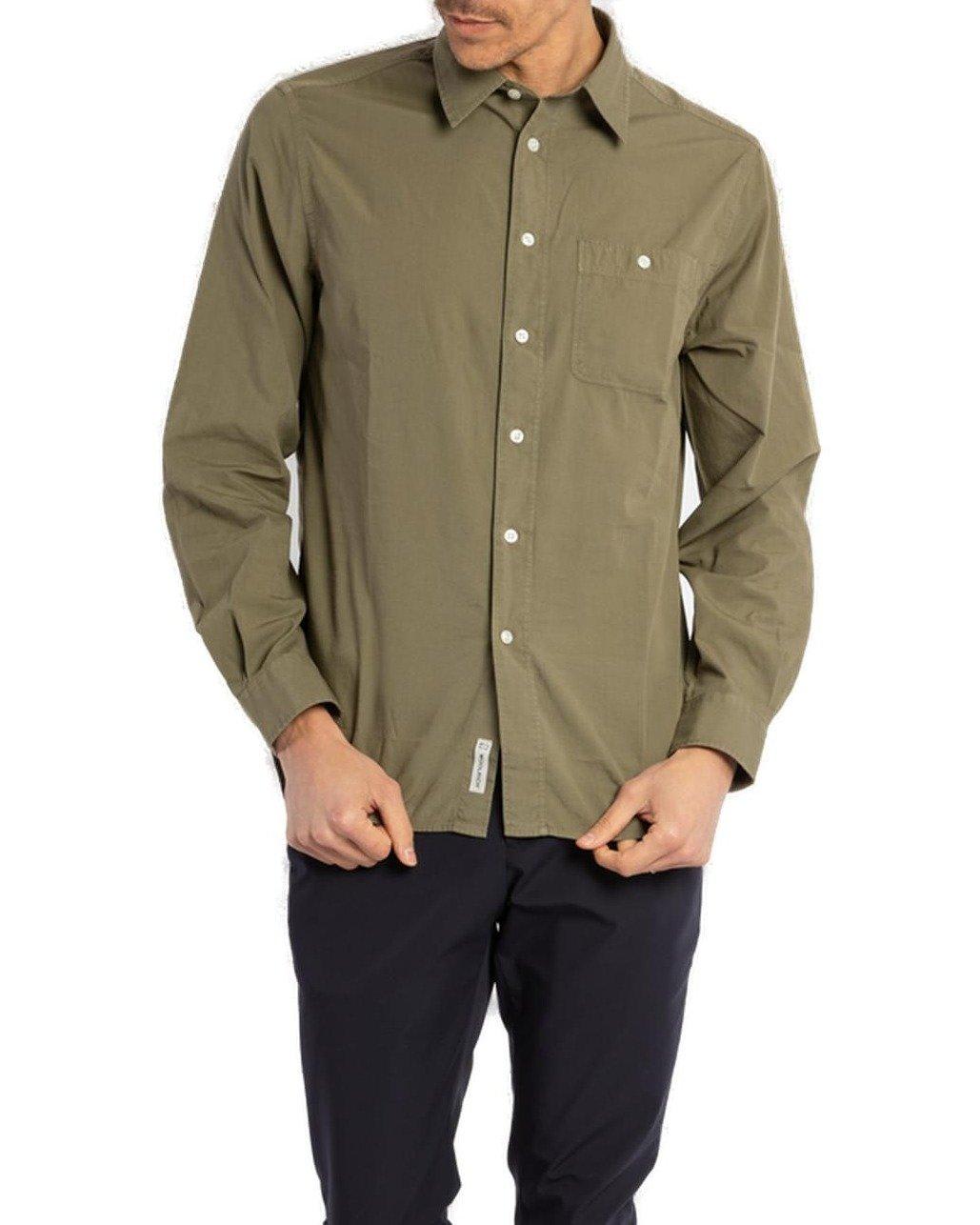 Buttoned Long-sleeved Shirt