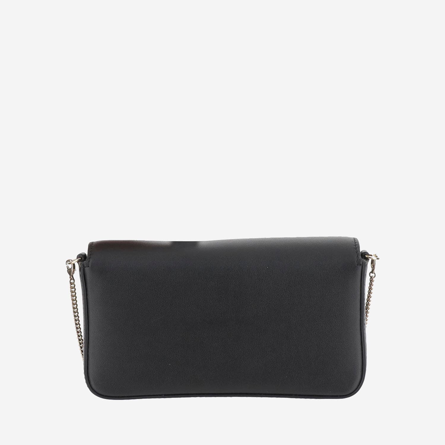 Shop Valentino Vlogo Nappa Leather Shoulder Bag In Black