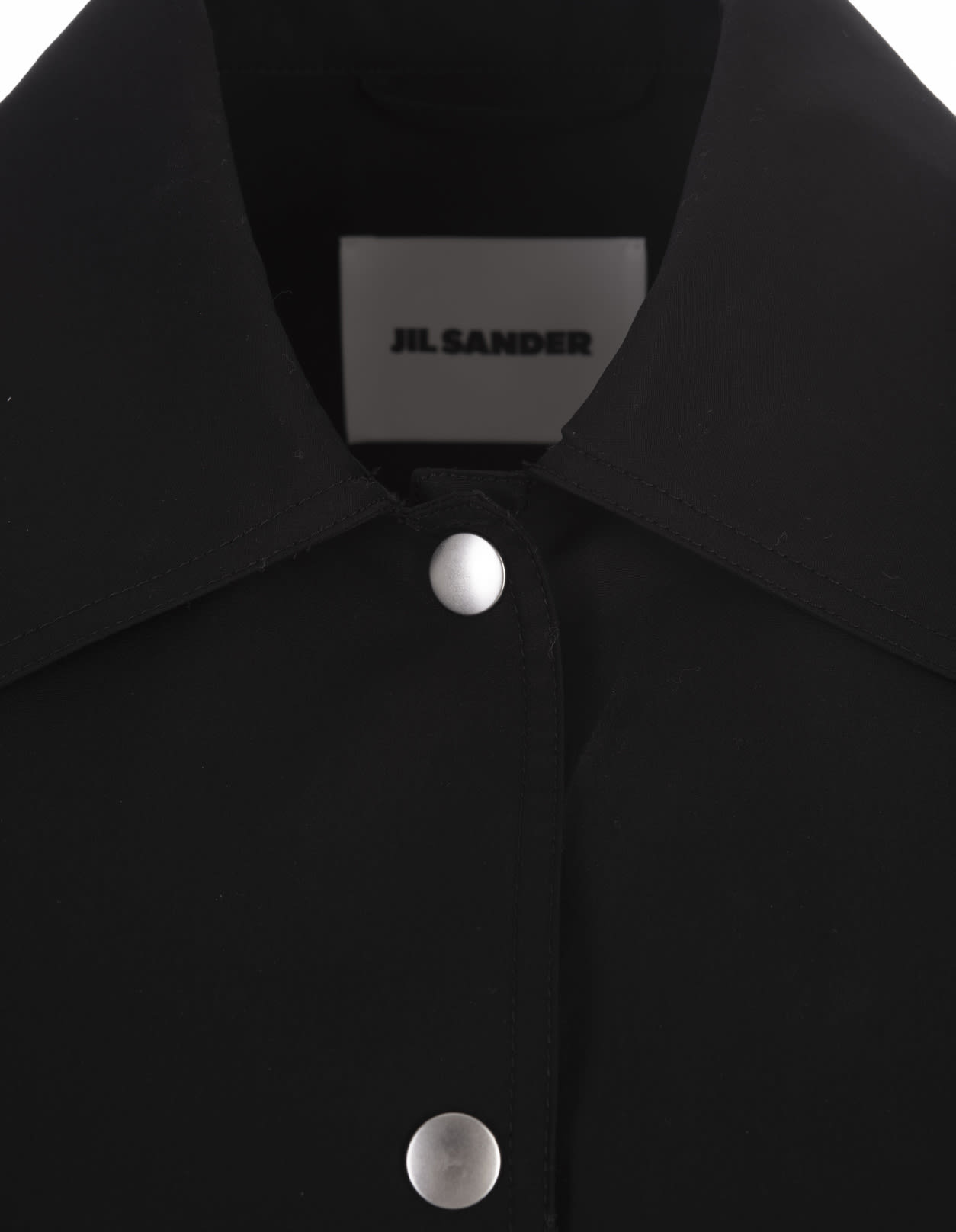 Shop Jil Sander Black Jacket With Logo