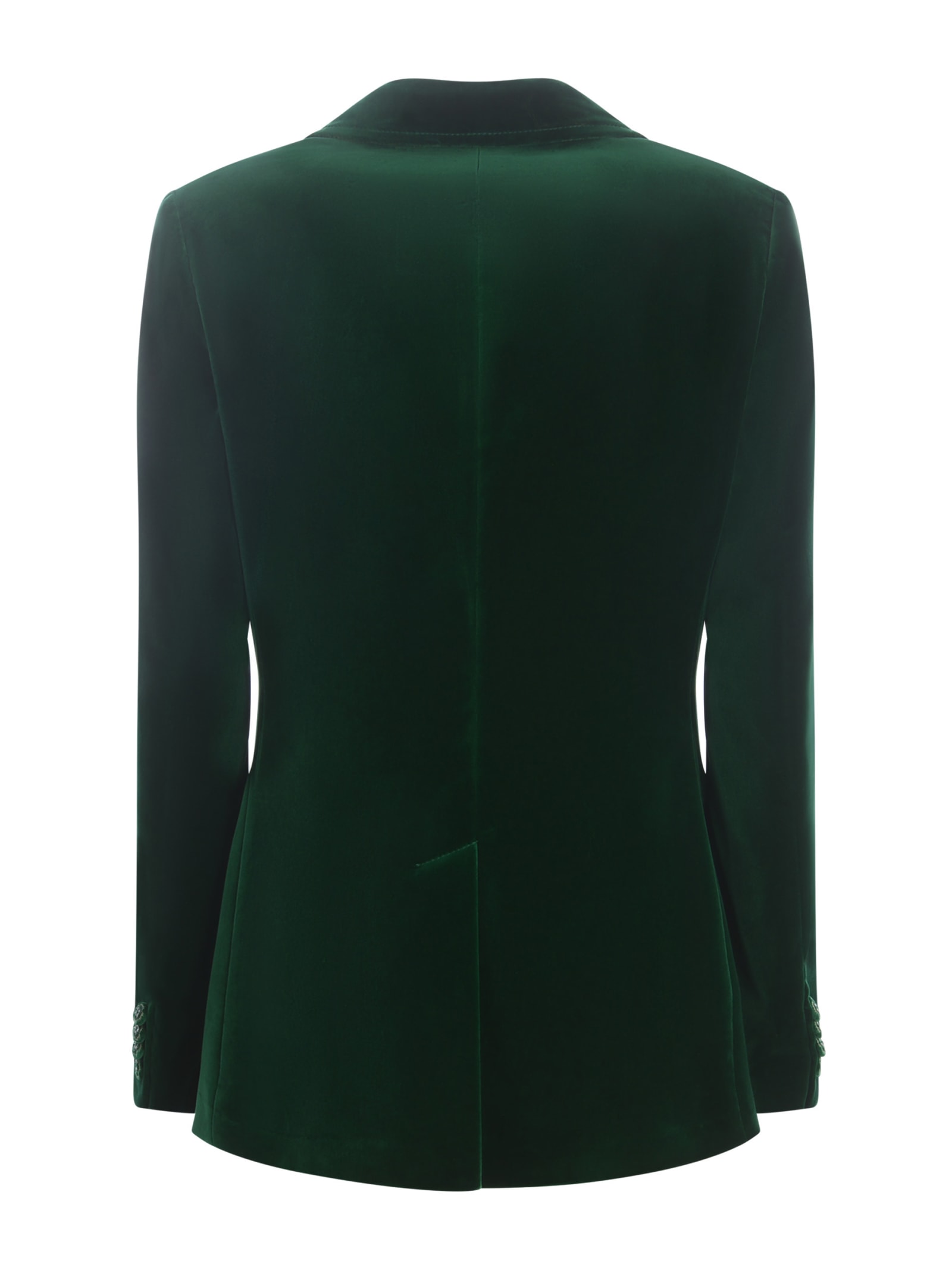 Shop Etro Jacket  In Velvet In Verde