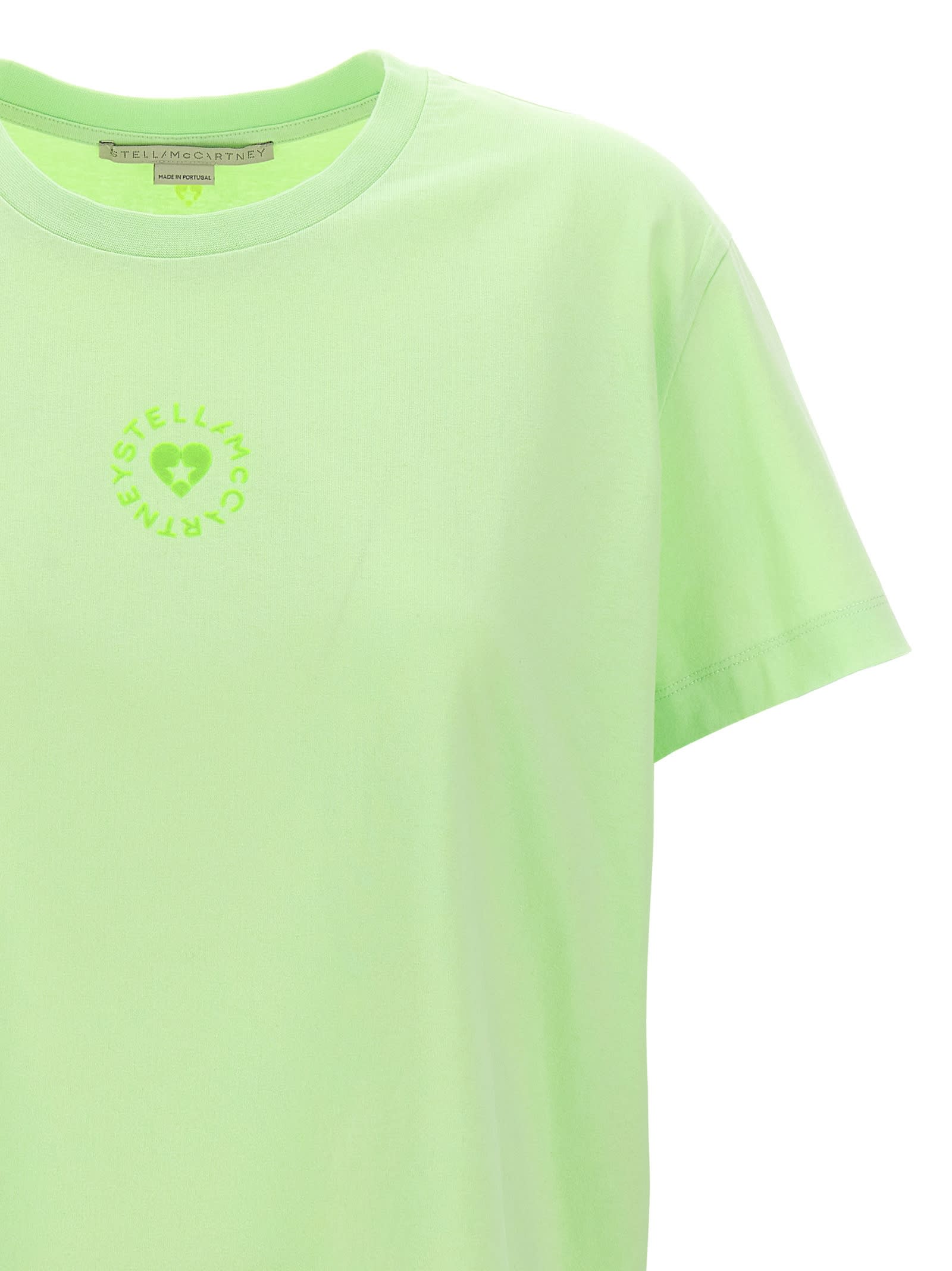 Shop Stella Mccartney Iconic Mini Heart T-shirt In Black