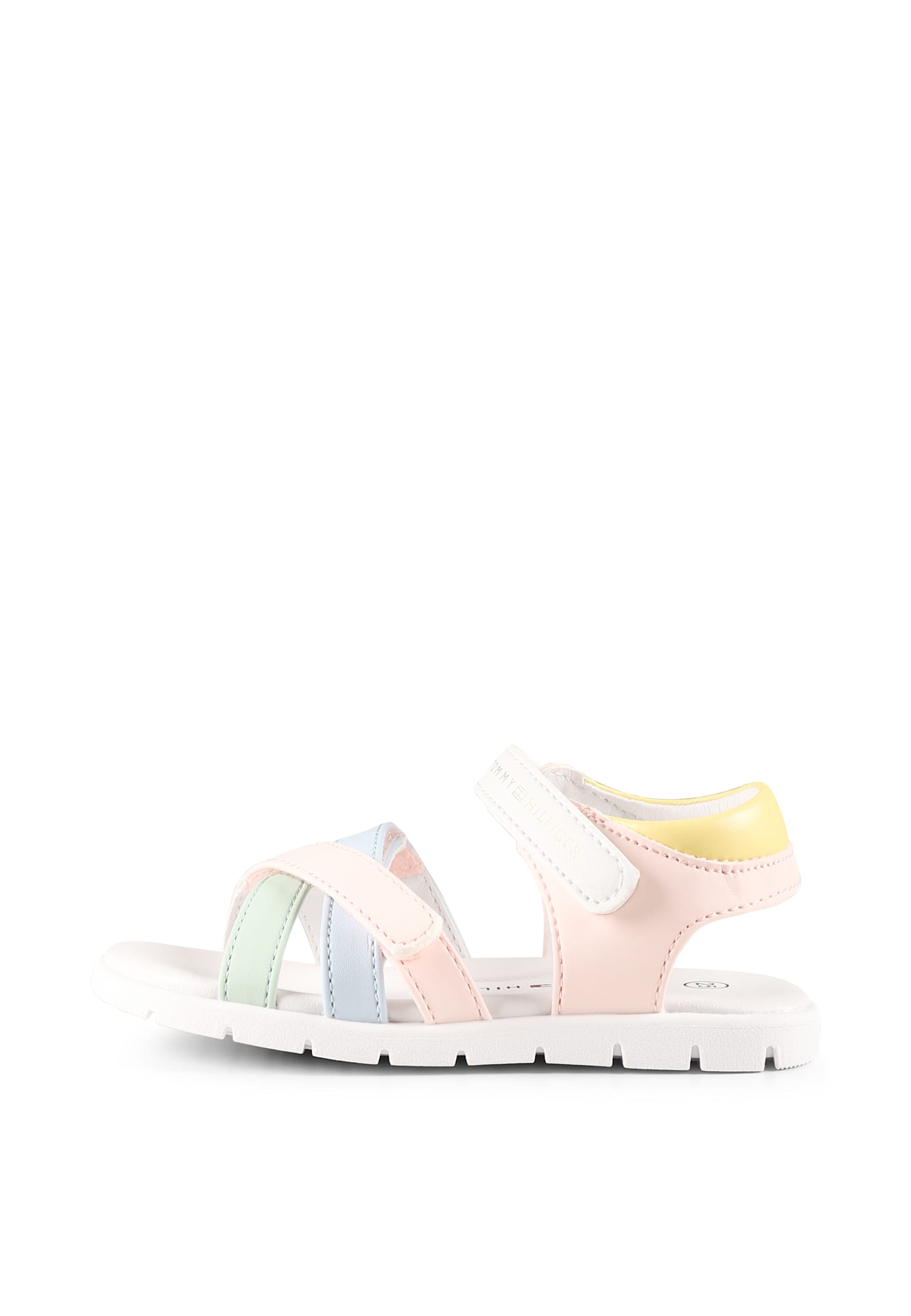 Shop Tommy Hilfiger Multicolor Sandals For Girl With Logo