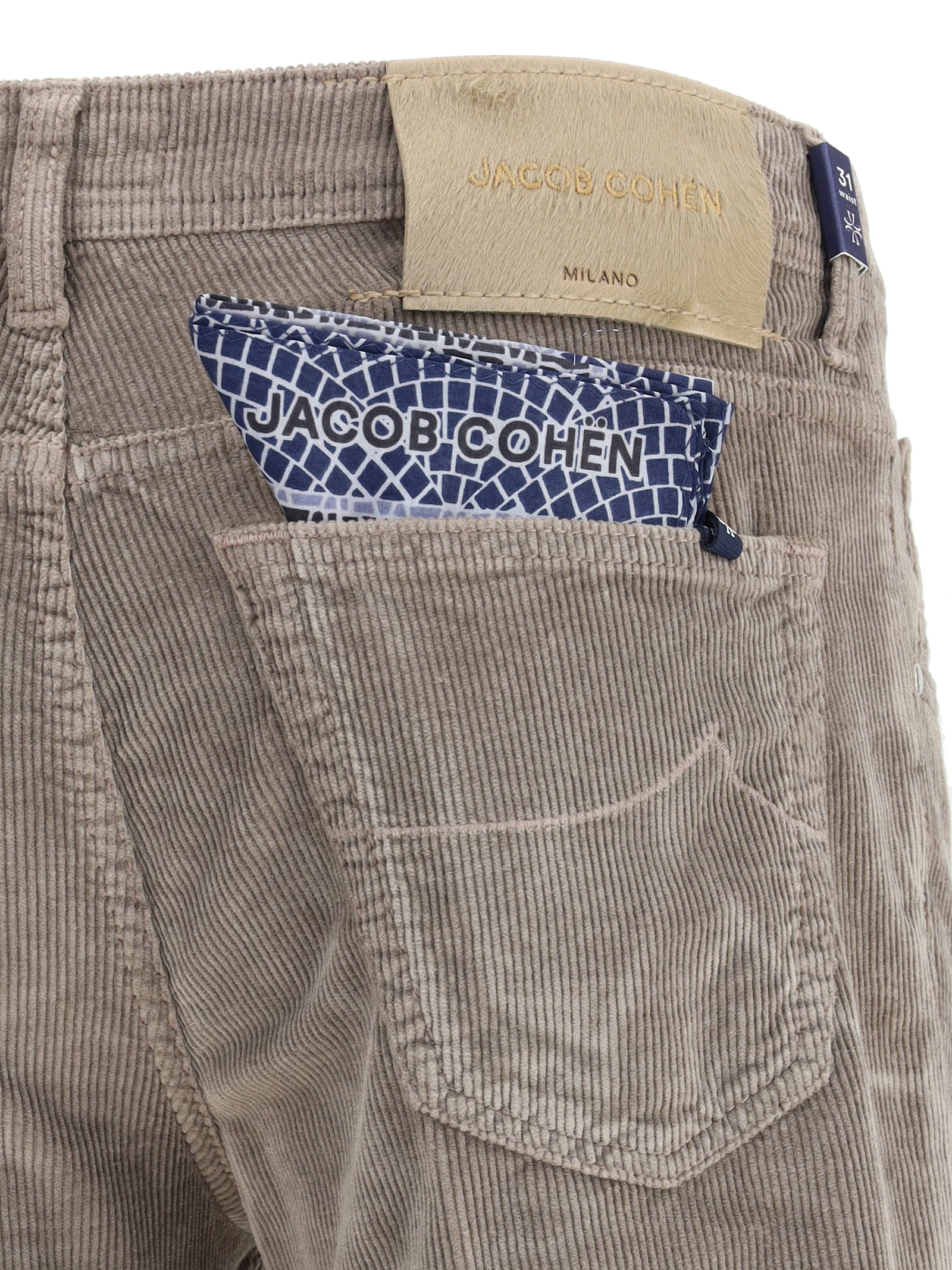 Jacob Cohen Five-pocket Corduroy Trousers In Multi