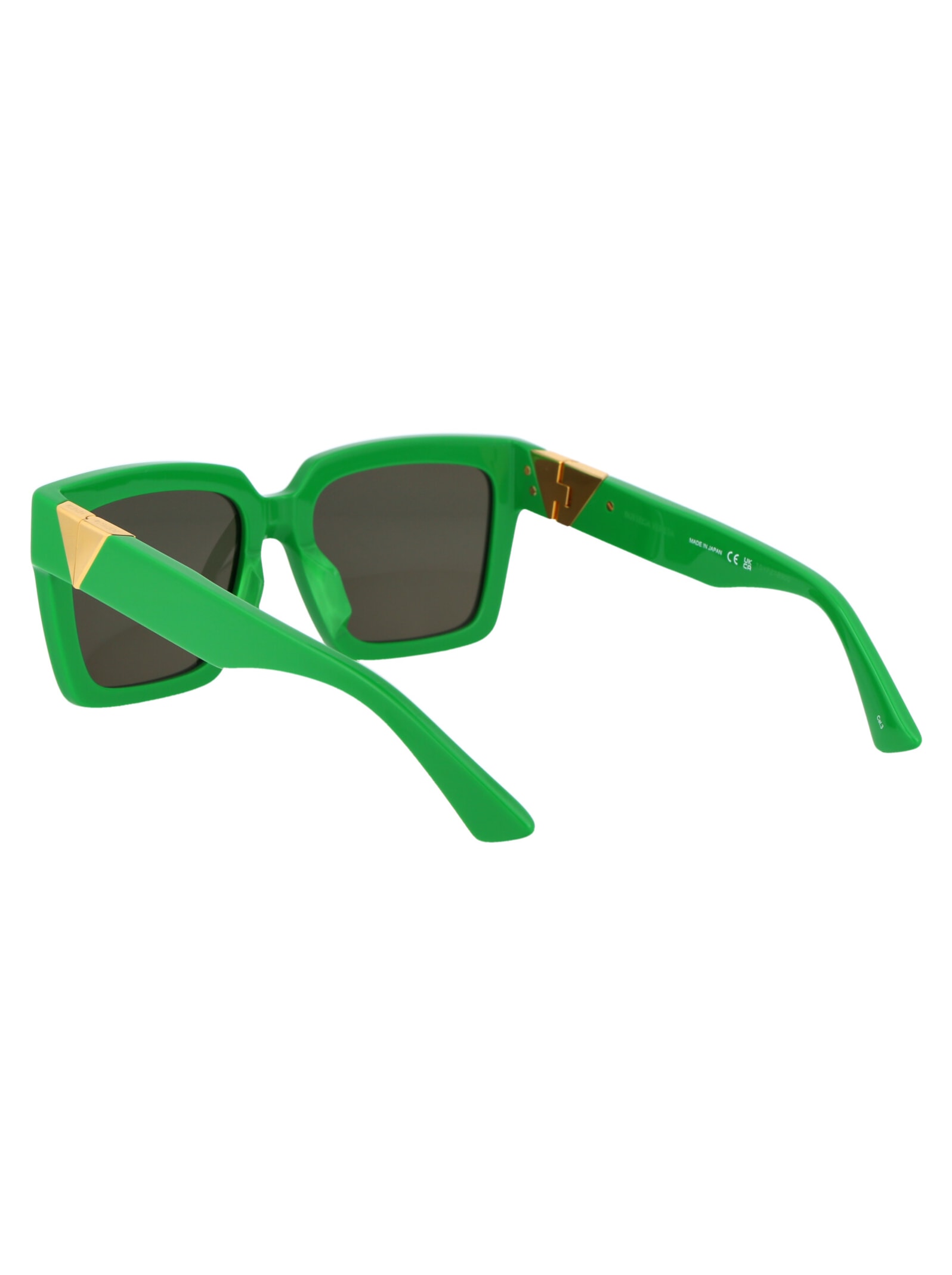 Shop Bottega Veneta Bv1198sa Sunglasses In 003 Green Green Green