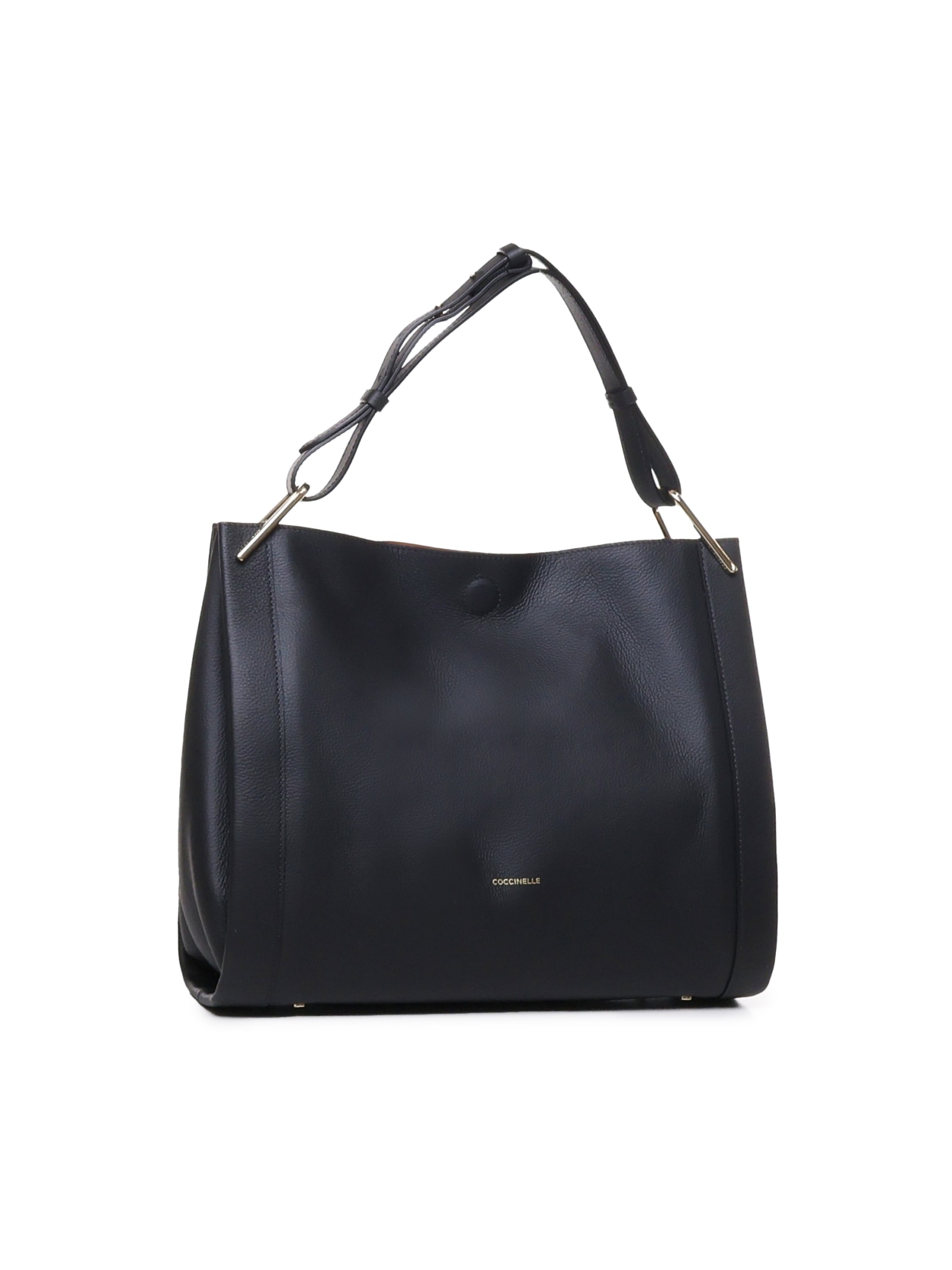 Shop Coccinelle Tote Bag Wallace In Black