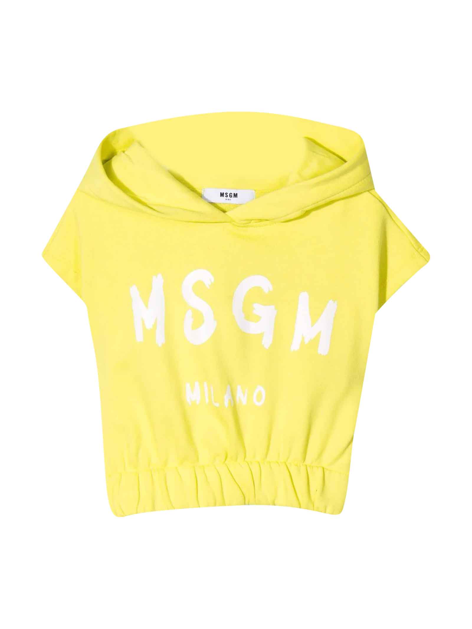 MSGM Yellow Girl Sweatshirt