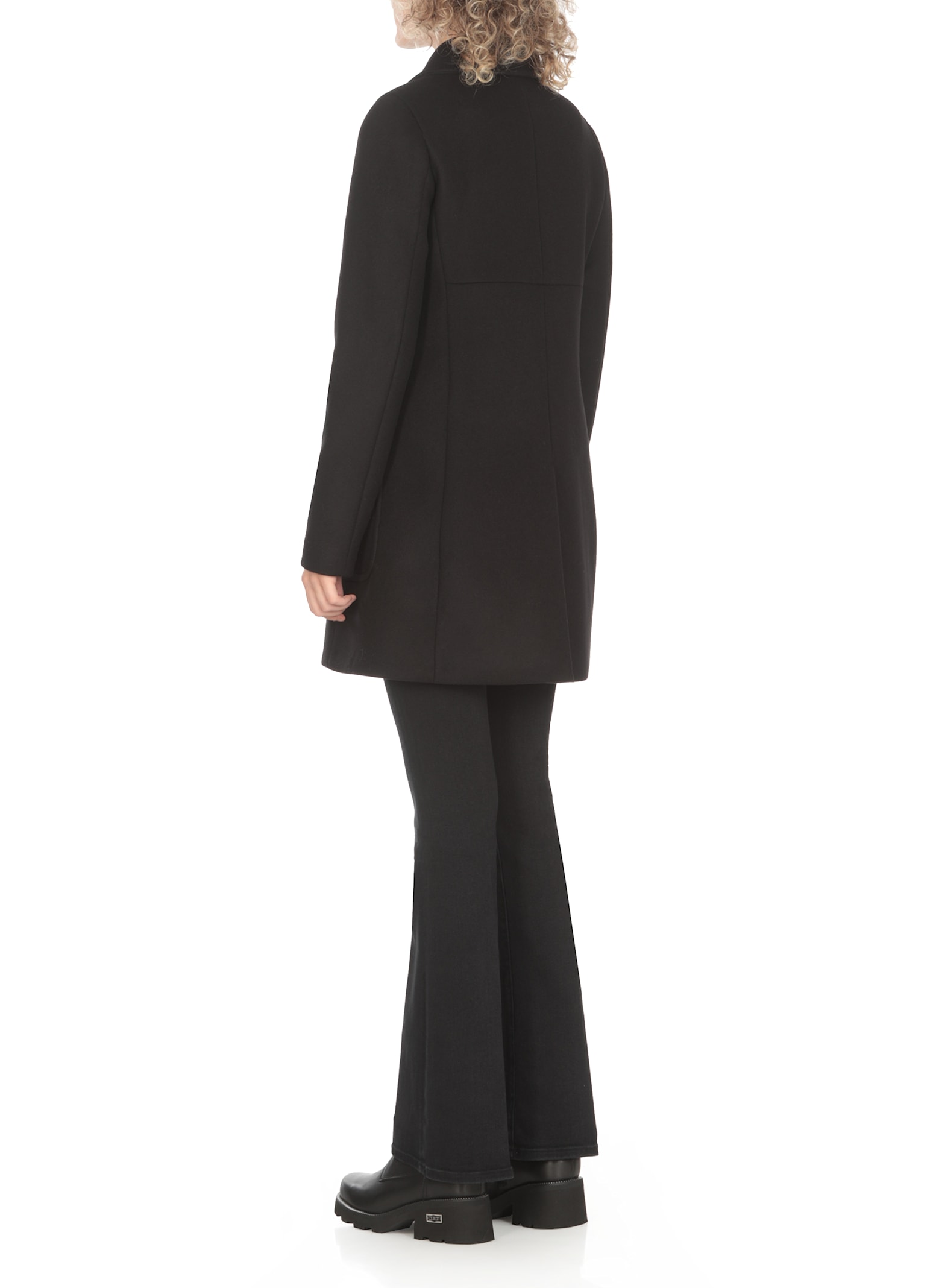 Fay Wool And Cashmere Coat In Black