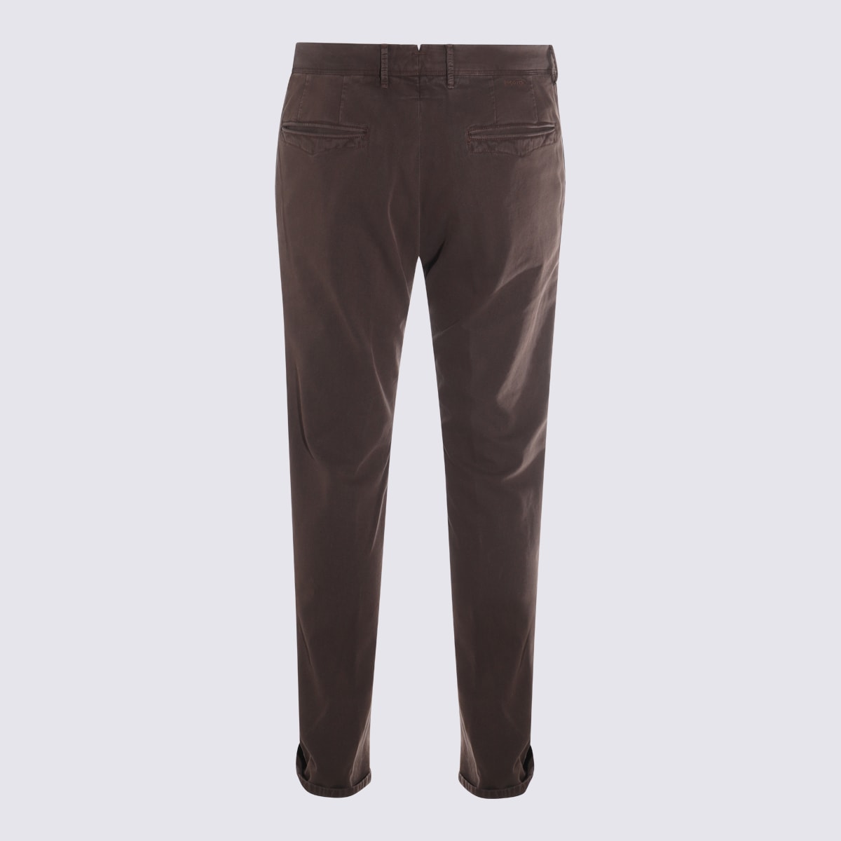 Incotex Brown Cotton Pants