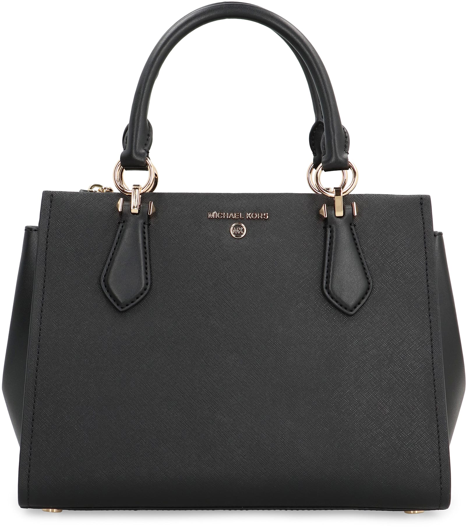 Shop Michael Michael Kors Marilyn Handbag In Black