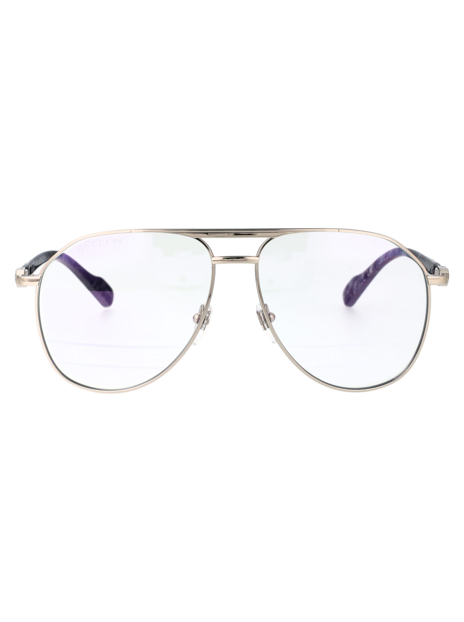 Shop Gucci Gg1220s Sunglasses In 006 Silver Silver Transparent