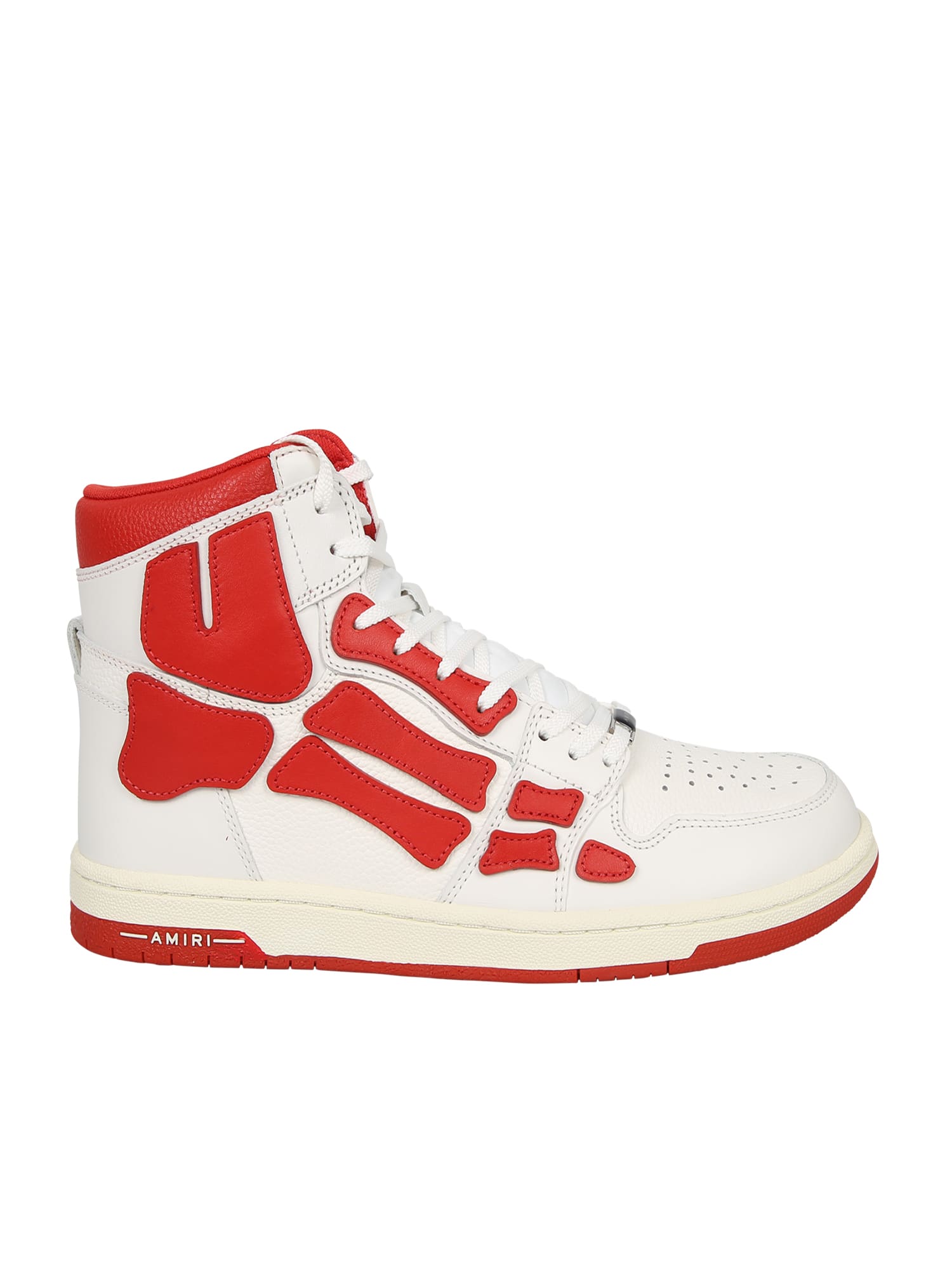AMIRI Sneakers Skel Top High Bianco/rosso
