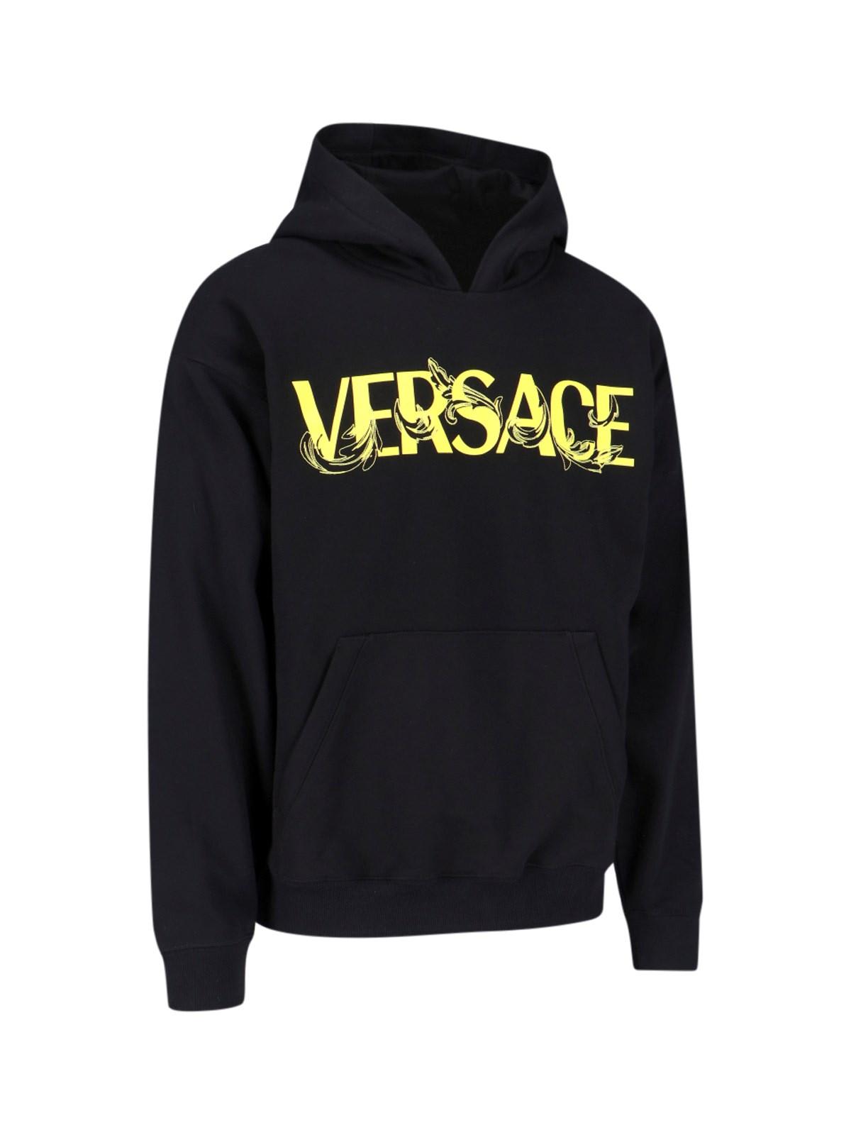 Shop Versace Logo Hoodie