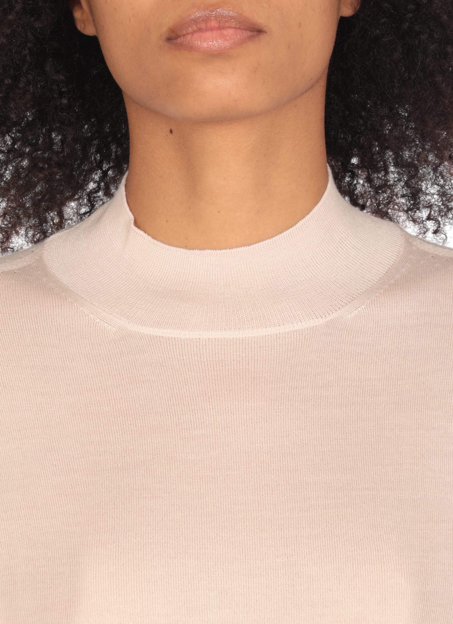 Jil Sander Cashmere, Wool And Silk Sweater In Pink