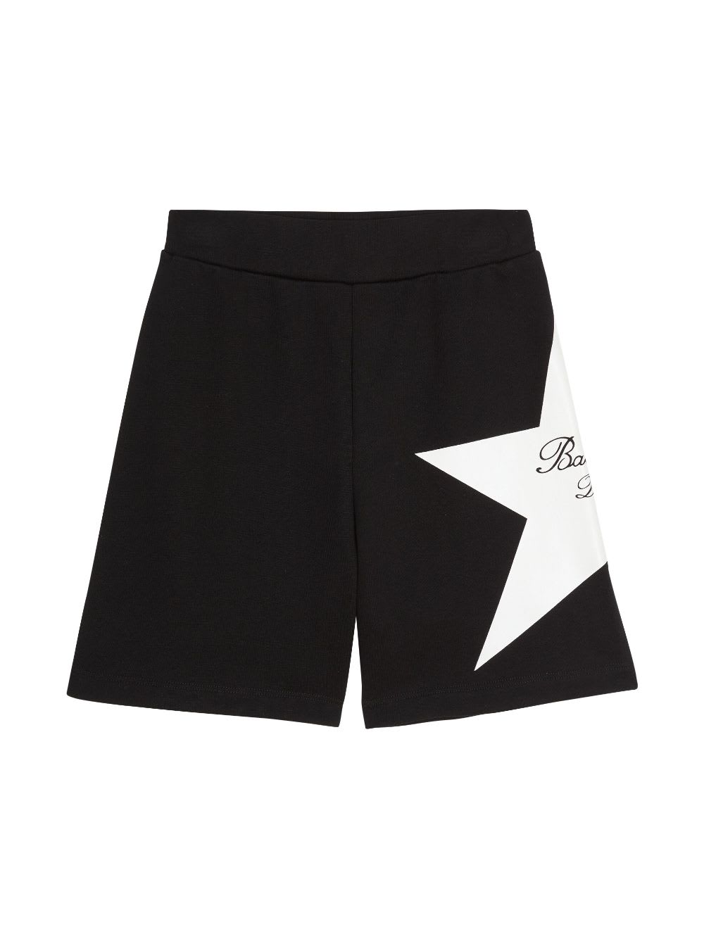 Shop Balmain Shorts Sportivi Con Stampa Star In Black