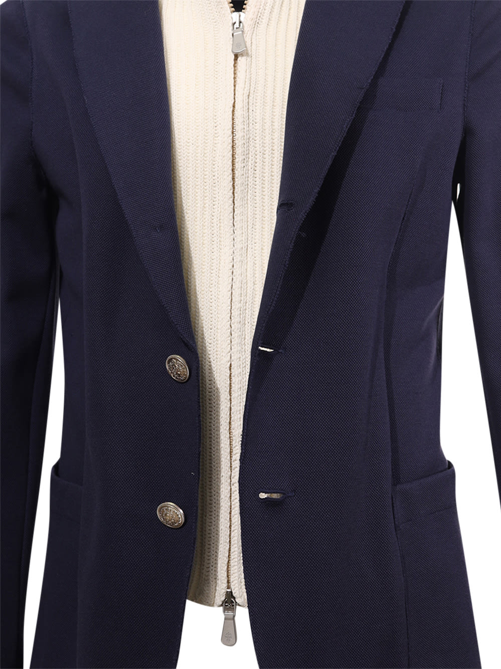 Shop Eleventy Single-breasted Jacket In Blue