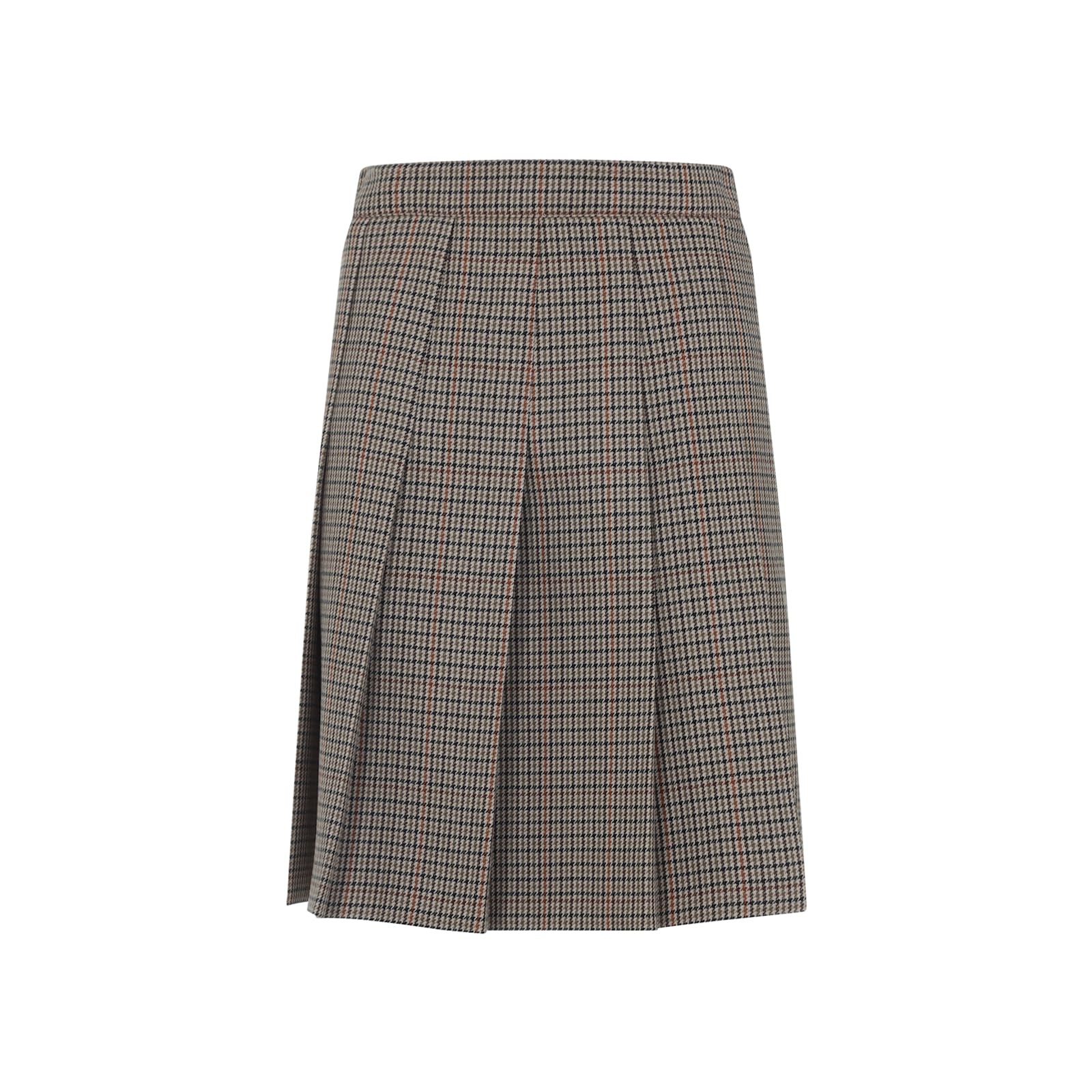 Celine Plisse Mini Skirt In Gray