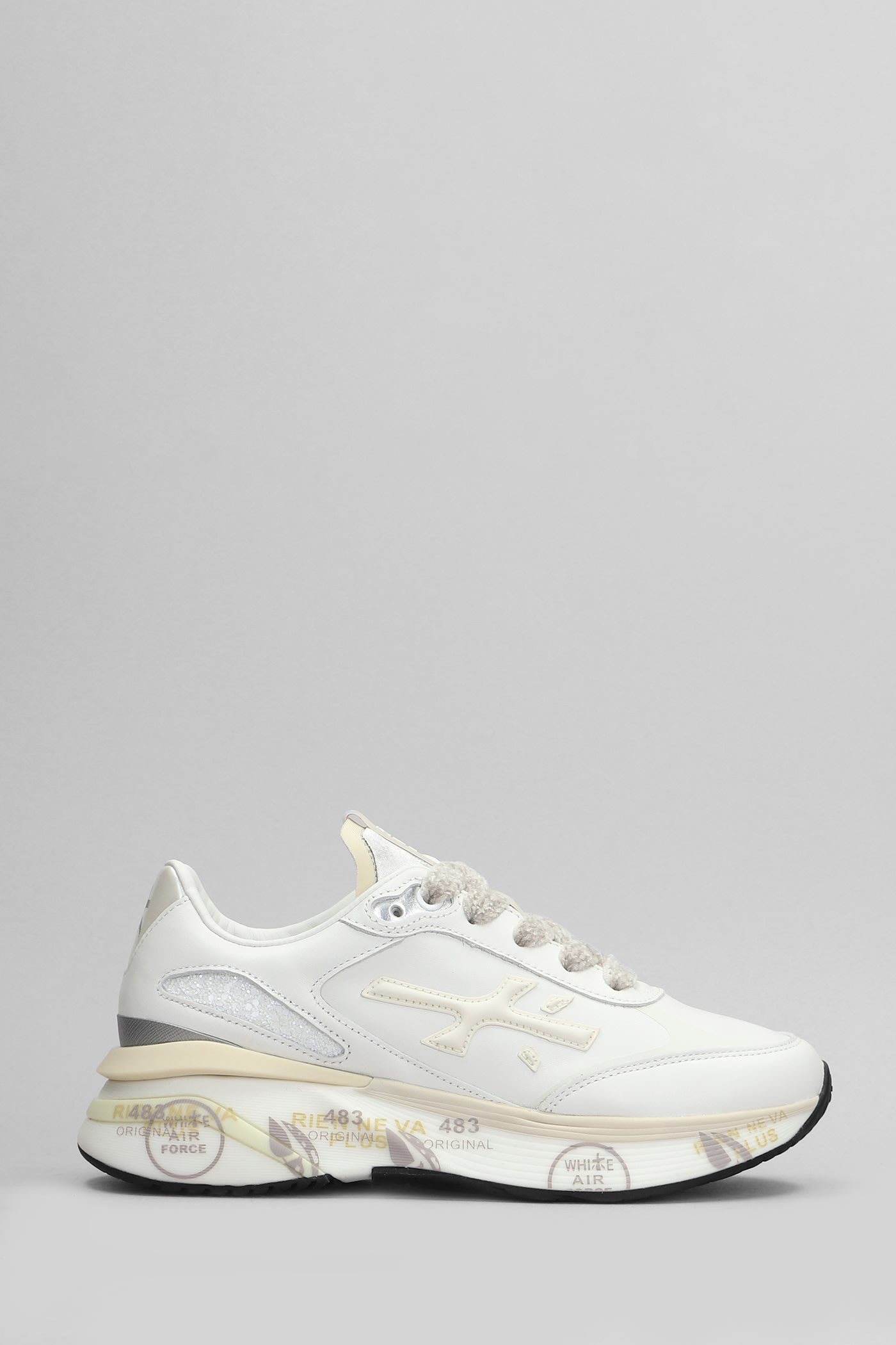 Shop Premiata Moerun Sneakers In White Leather