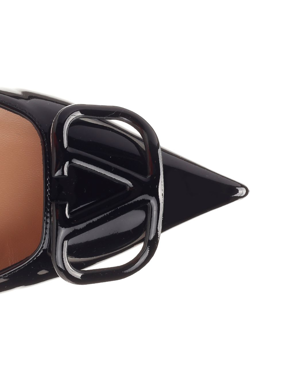 Valentino Vlogo 40 Patent Slingback Pump In Black