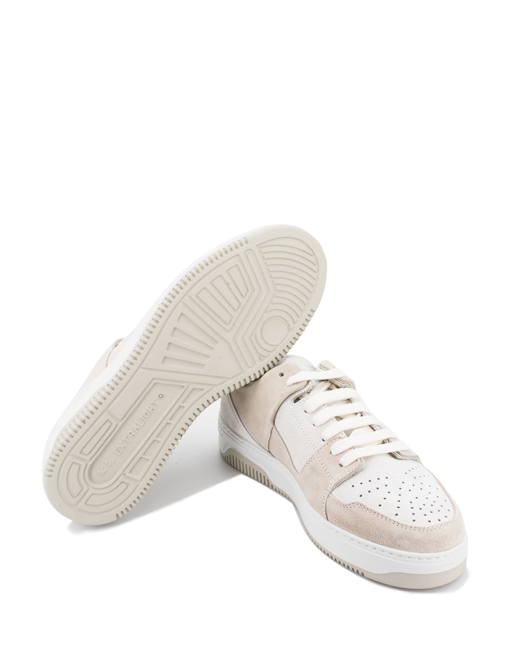 Shop Eleventy Sneakers In Sand And White