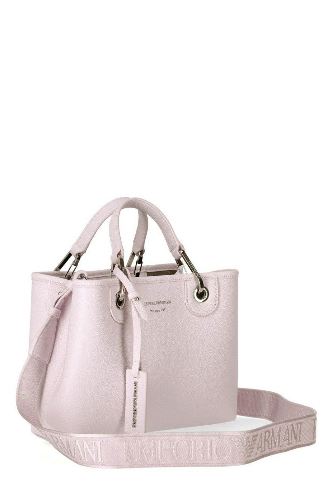 Emporio Armani Myea Baby Pink Terra Small Shopping Bag
