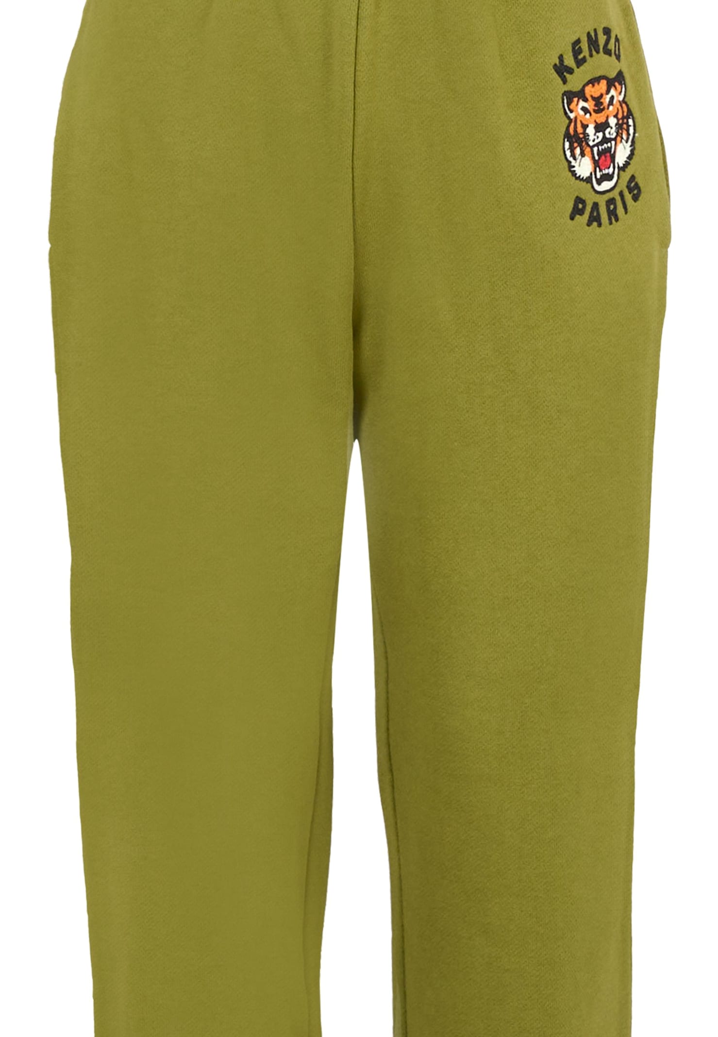 Kenzo Tiger Logo Sweatpants In Green
