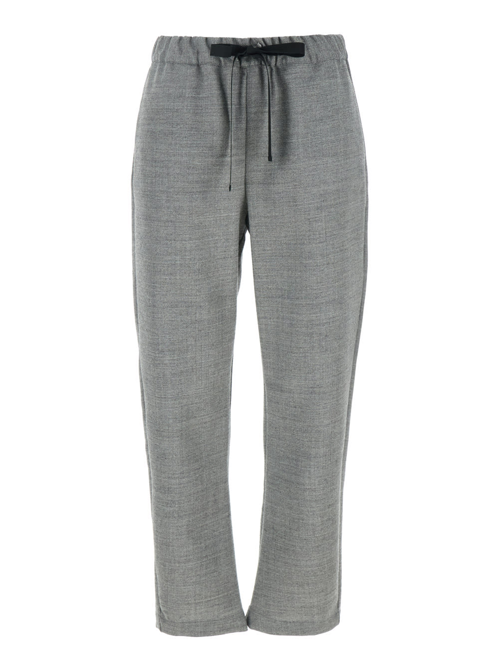 buddy Grey Pants With Tapered Leg In Virgin Wool Woman