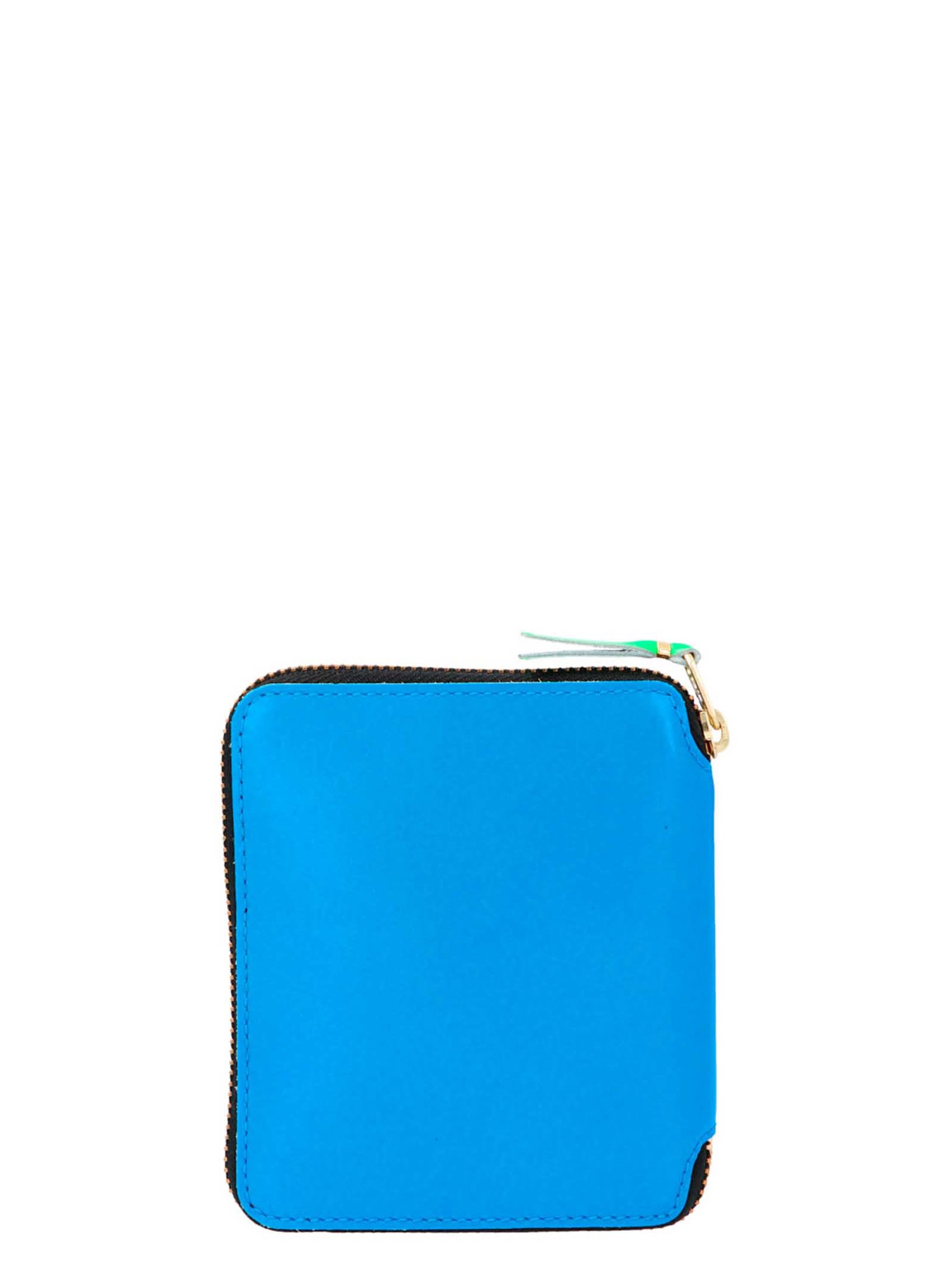 Comme Des Garçons Super Fluo Wallet In Black