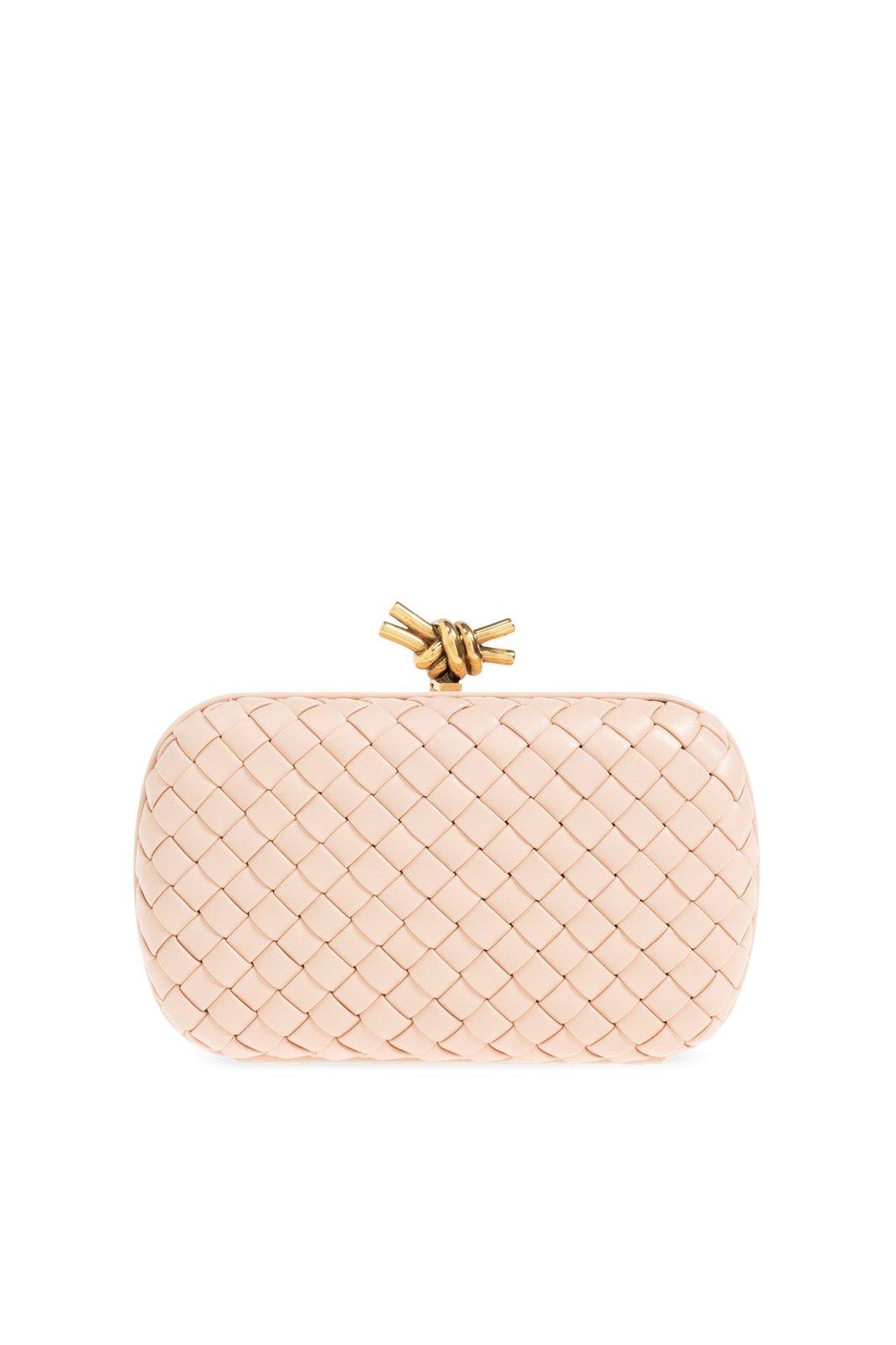 Shop Bottega Veneta Knot Minaudiere Clutch Bag