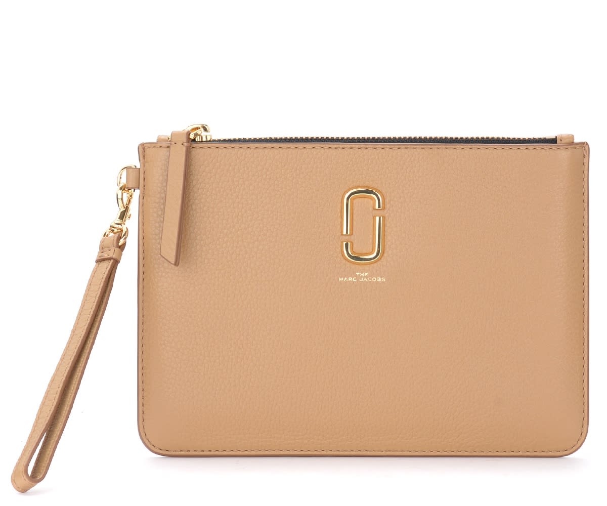 Beige Leather Purse The Marc Jacobs The Softshot
