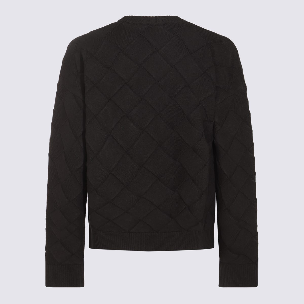 Shop Bottega Veneta Black Wool Sweatshirt