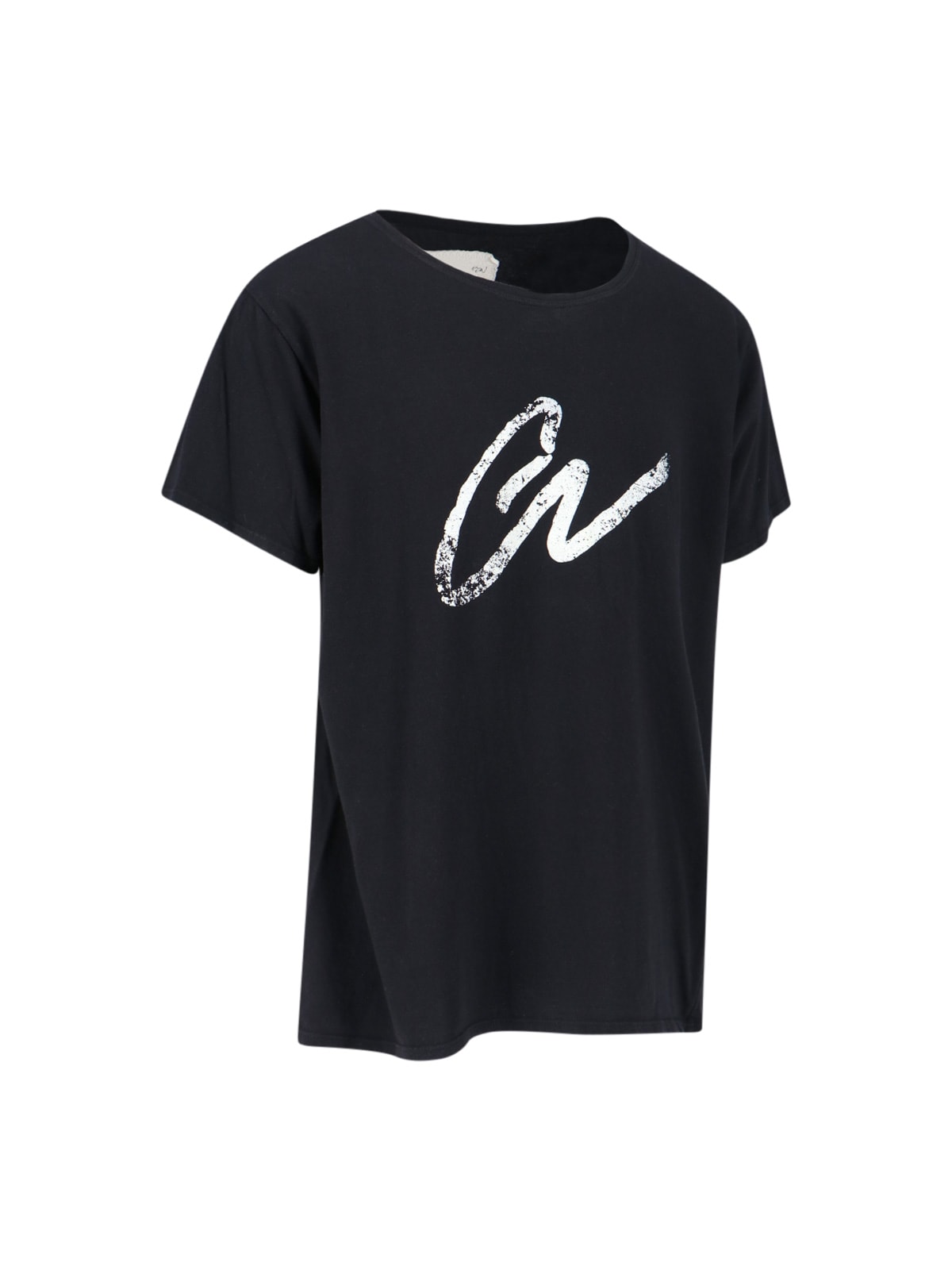 Shop Greg Lauren Gl Print T-shirt In Black