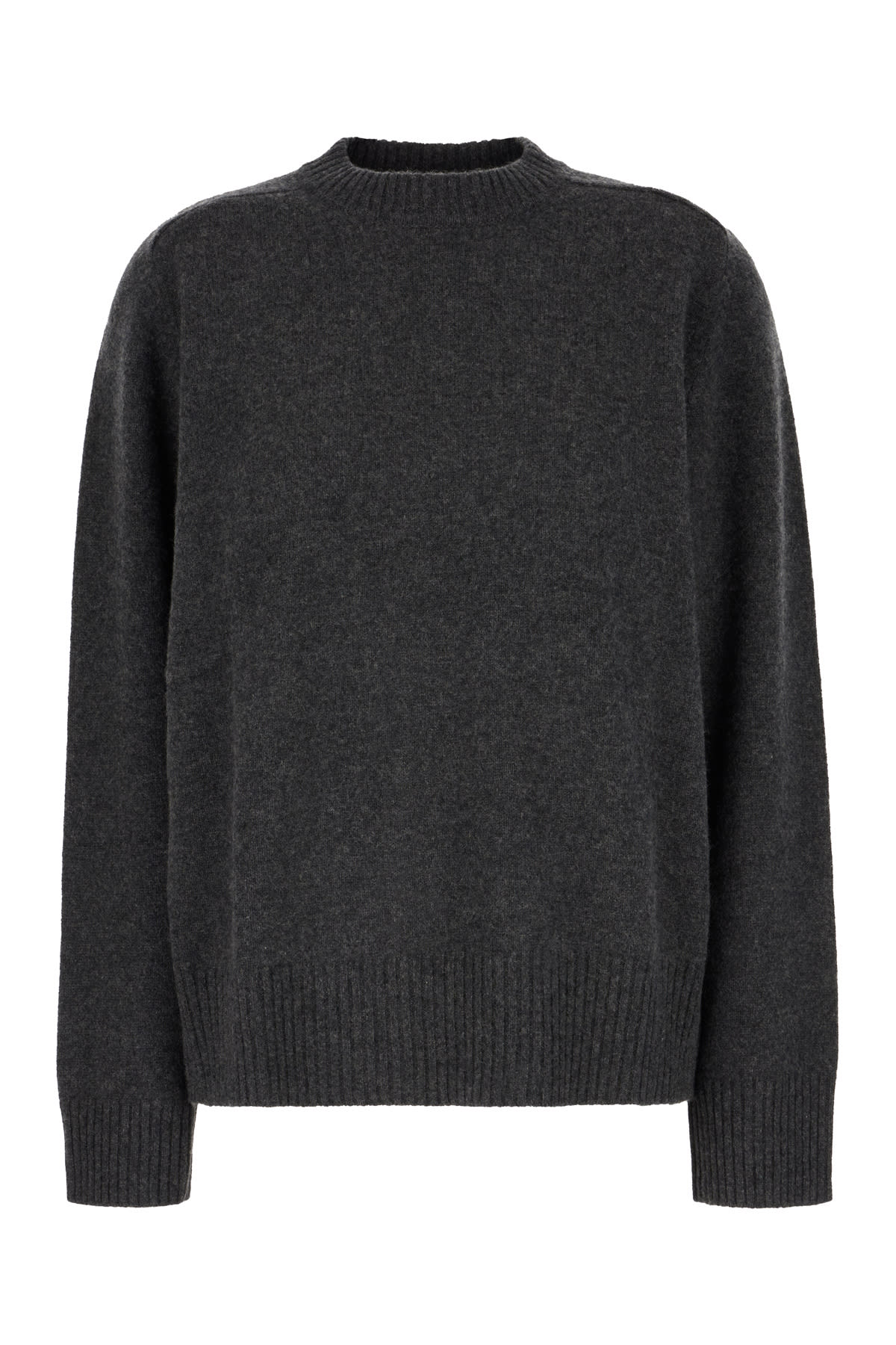 LOULOU STUDIO CHARCOAL CASHMERE BALTRA SWEATER