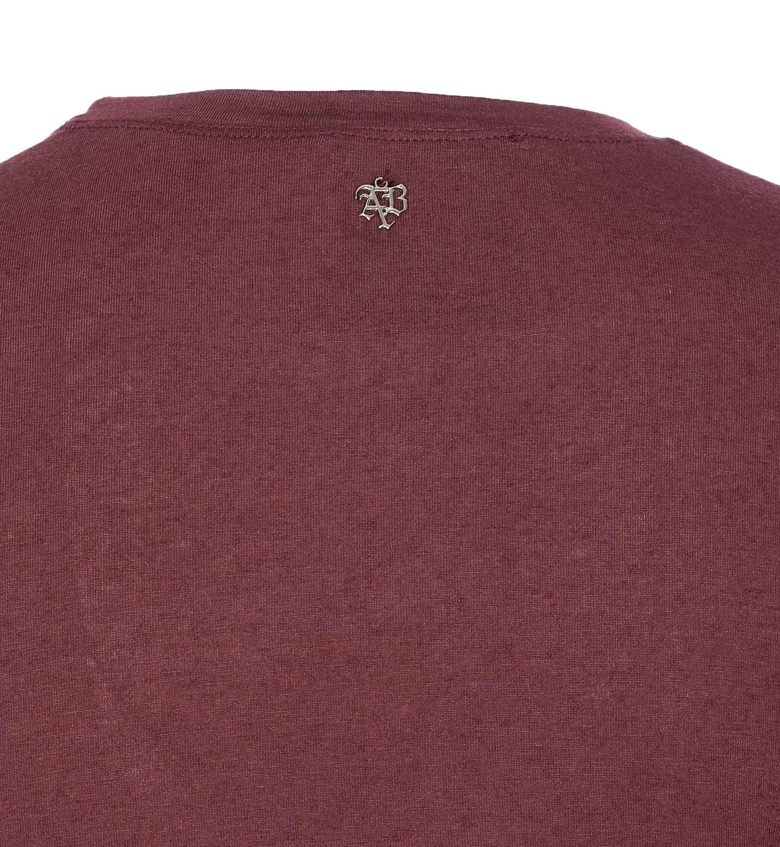 Aniye By Didy Long-sleeve Ruched Top In Burgundy