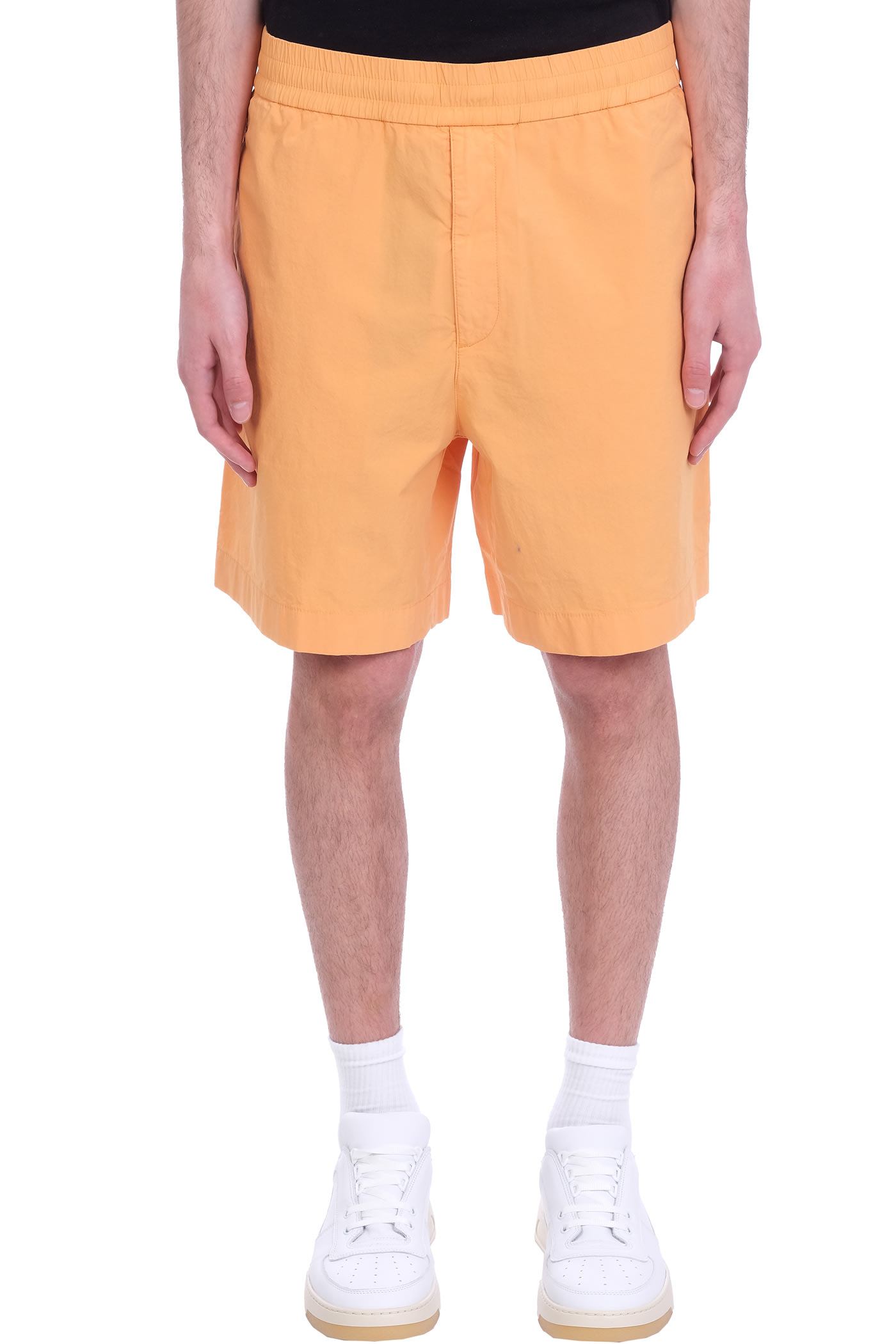 Acne Studios Shorts In Orange Cotton