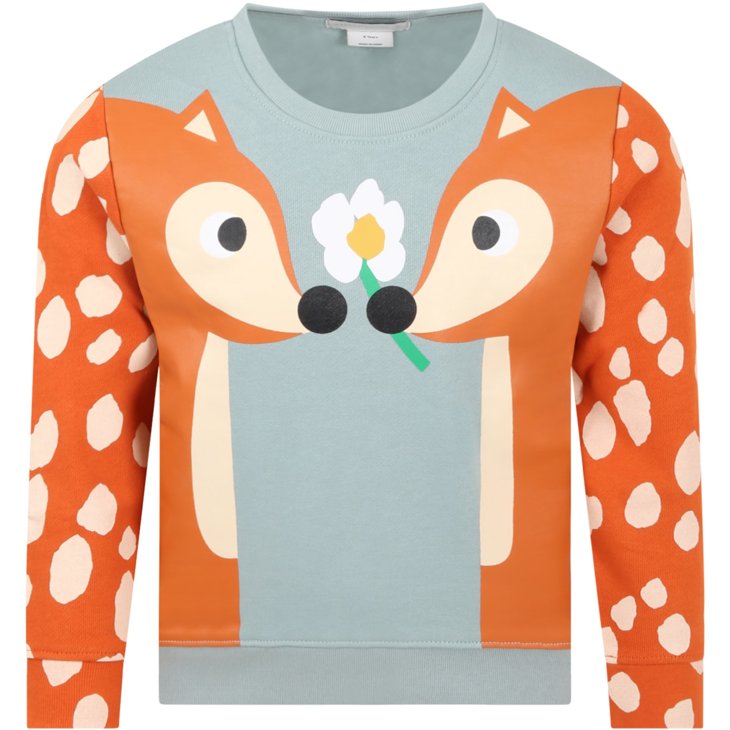 Stella McCartney Kids Multicolor Sweatshirt For Girl With Animal Print