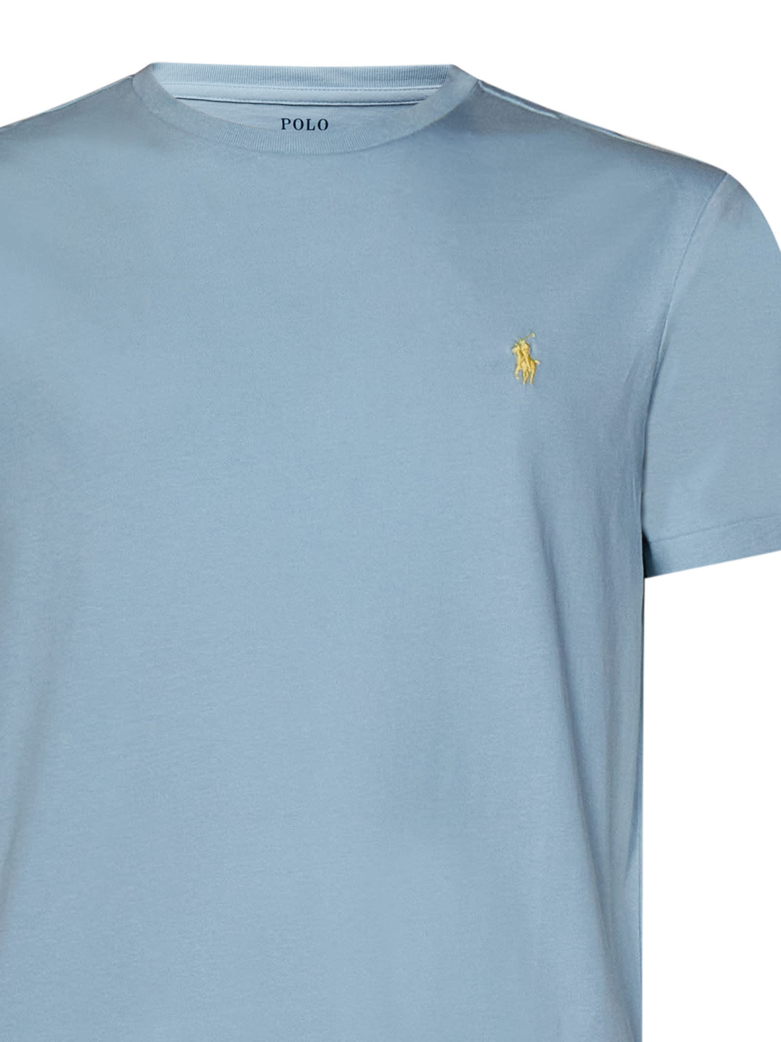 Shop Ralph Lauren T-shirt In Alpine Blue/c1231