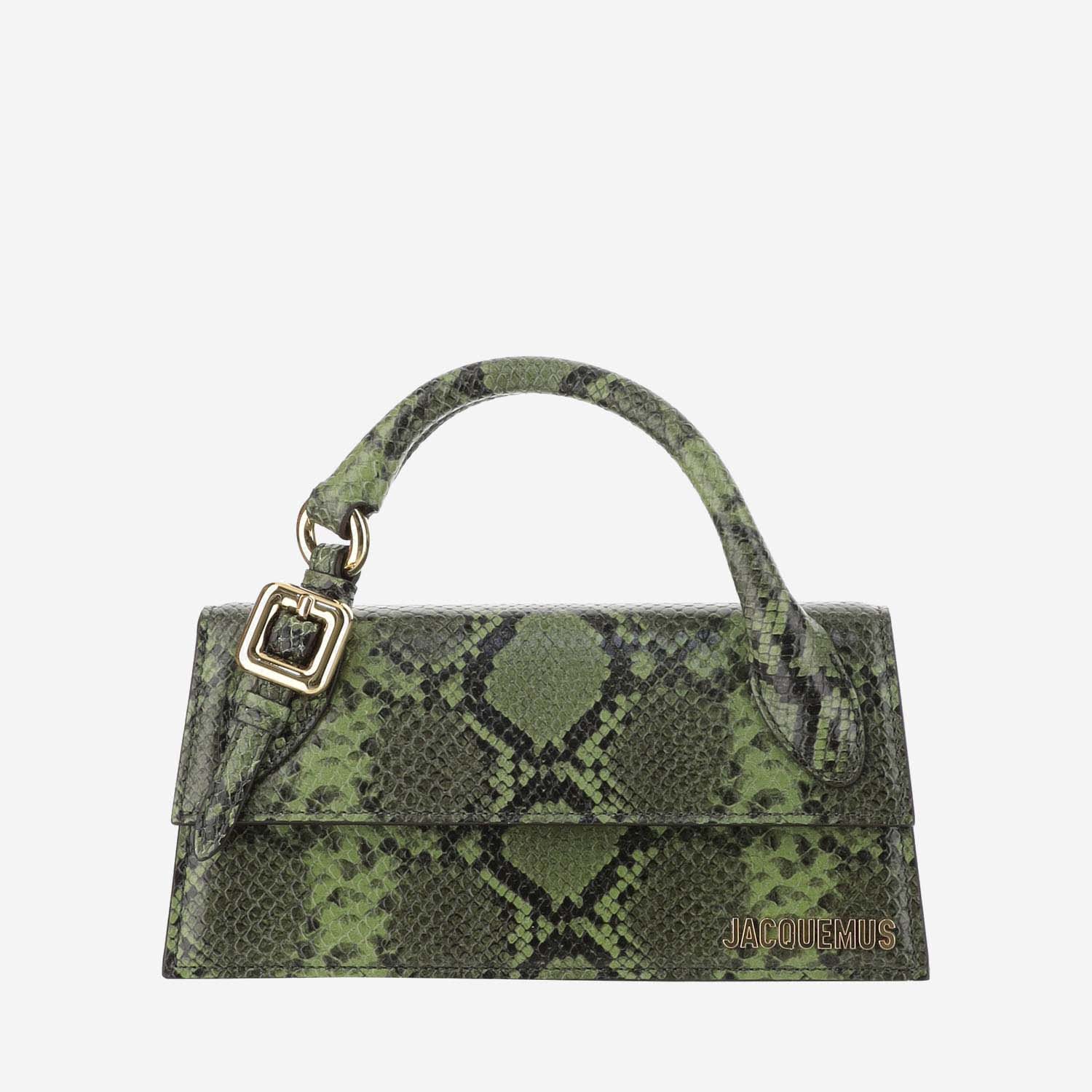 Shop Jacquemus Le Chiquito Long Boucle In Green