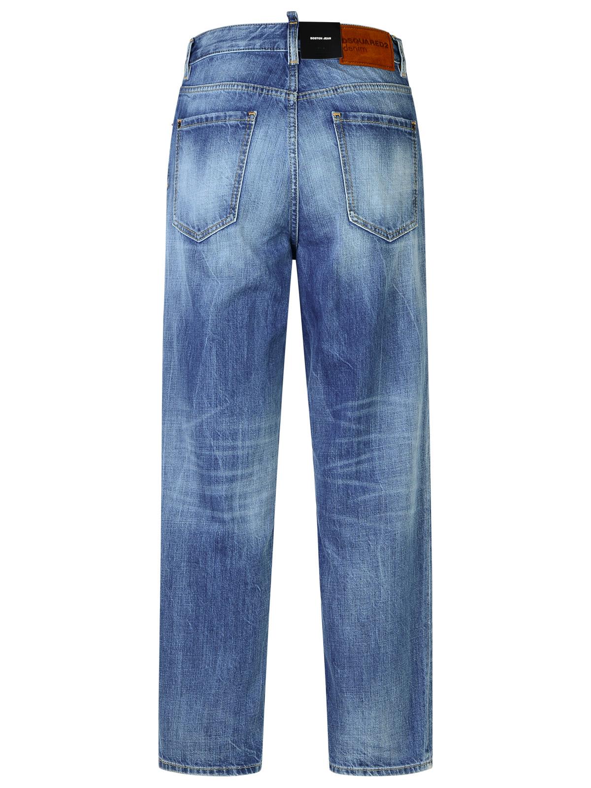 Shop Dsquared2 Boston Light Blue Denim Jeans