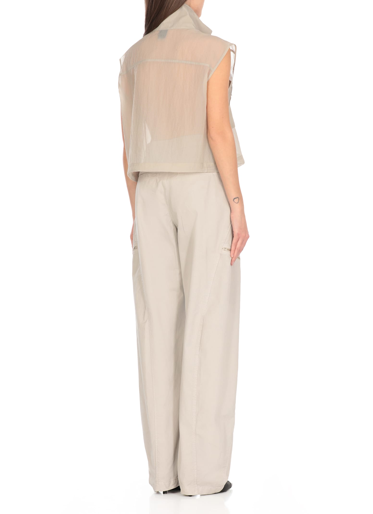 Shop Pinko Fisarmonica Gilet In Grey