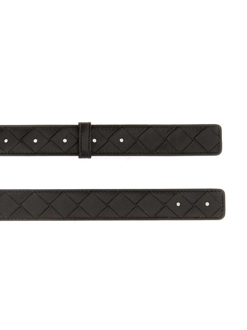 Bottega Veneta Leather Belt In Brown